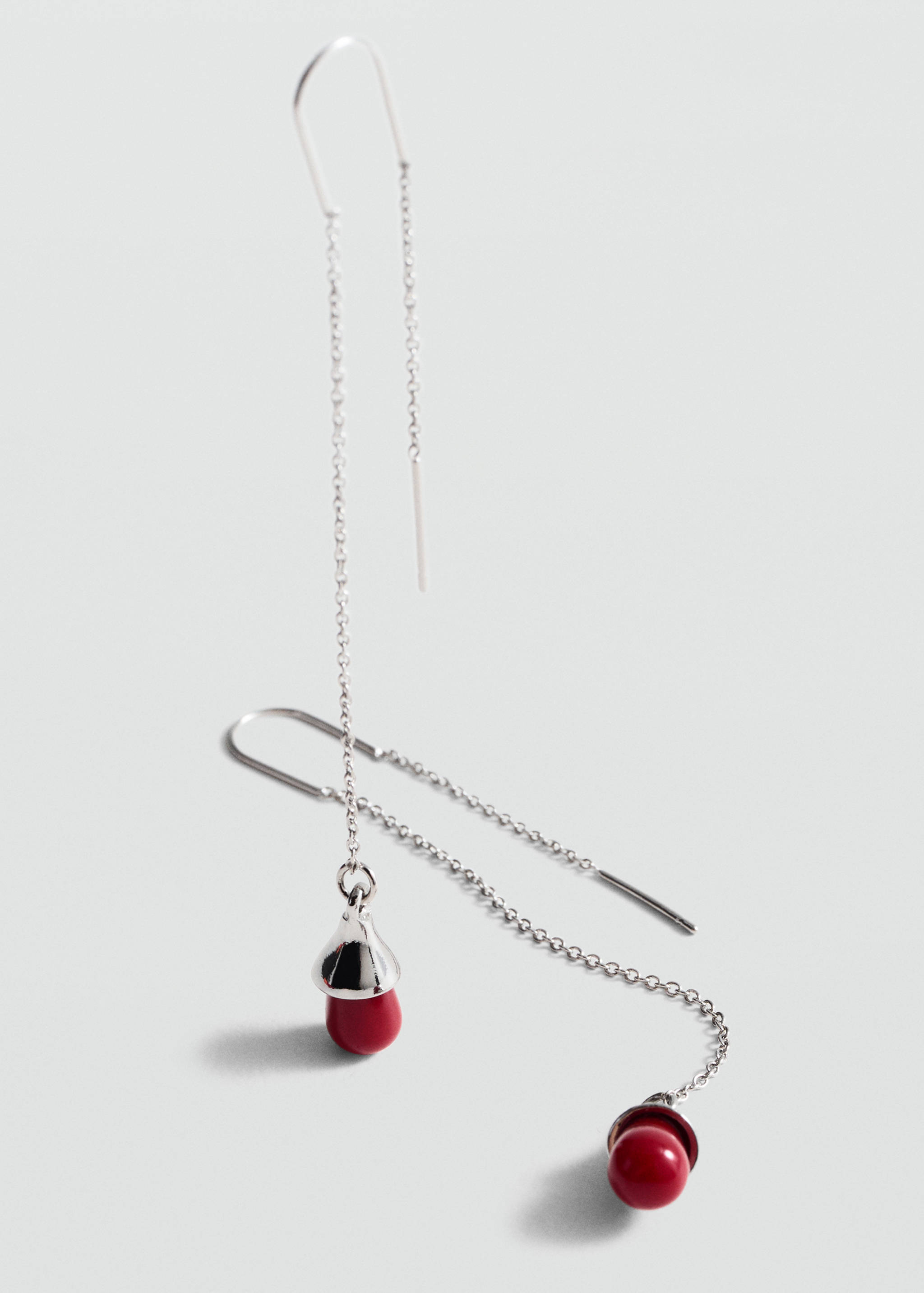 Long beaded earrings - Medium plane