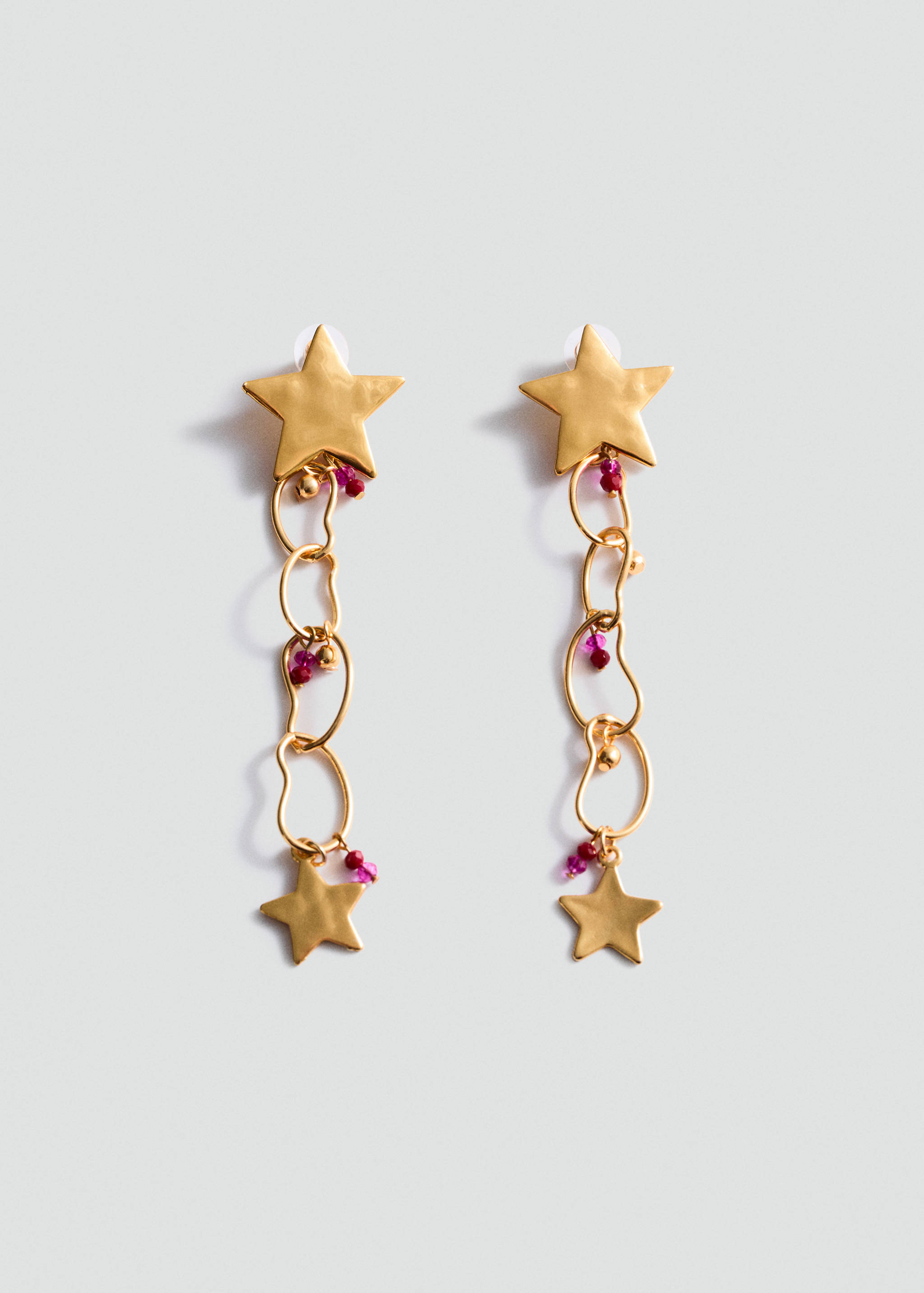 Long star earrings - Article without model