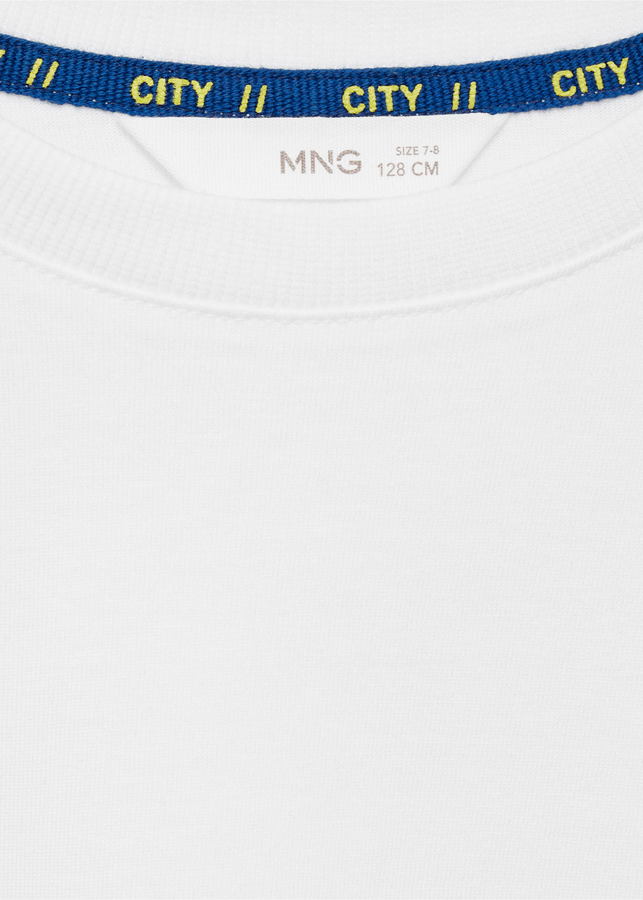 Langärmliges Print-T-Shirt - Detail des Artikels 0, Cremeweiß. Ref: 77002926-00.