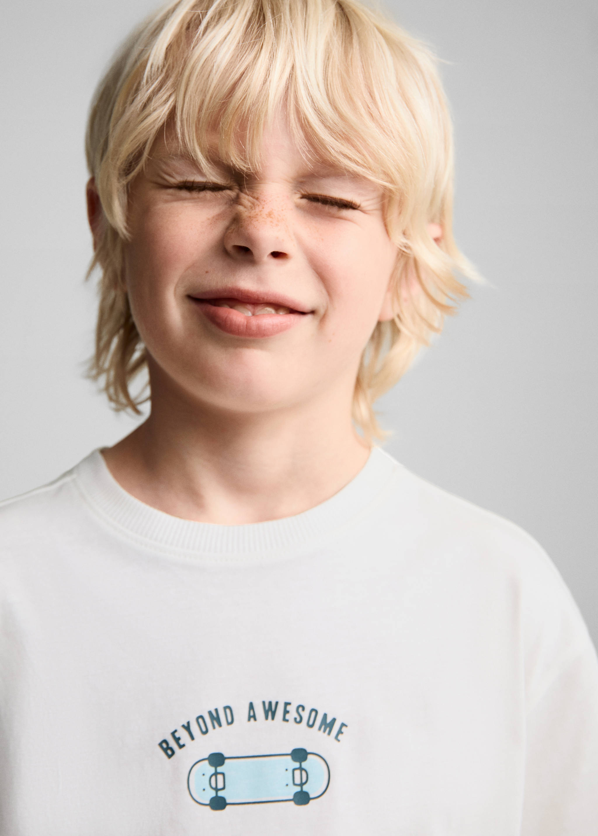 Printed cotton-blend T-shirt - Details of the article 1