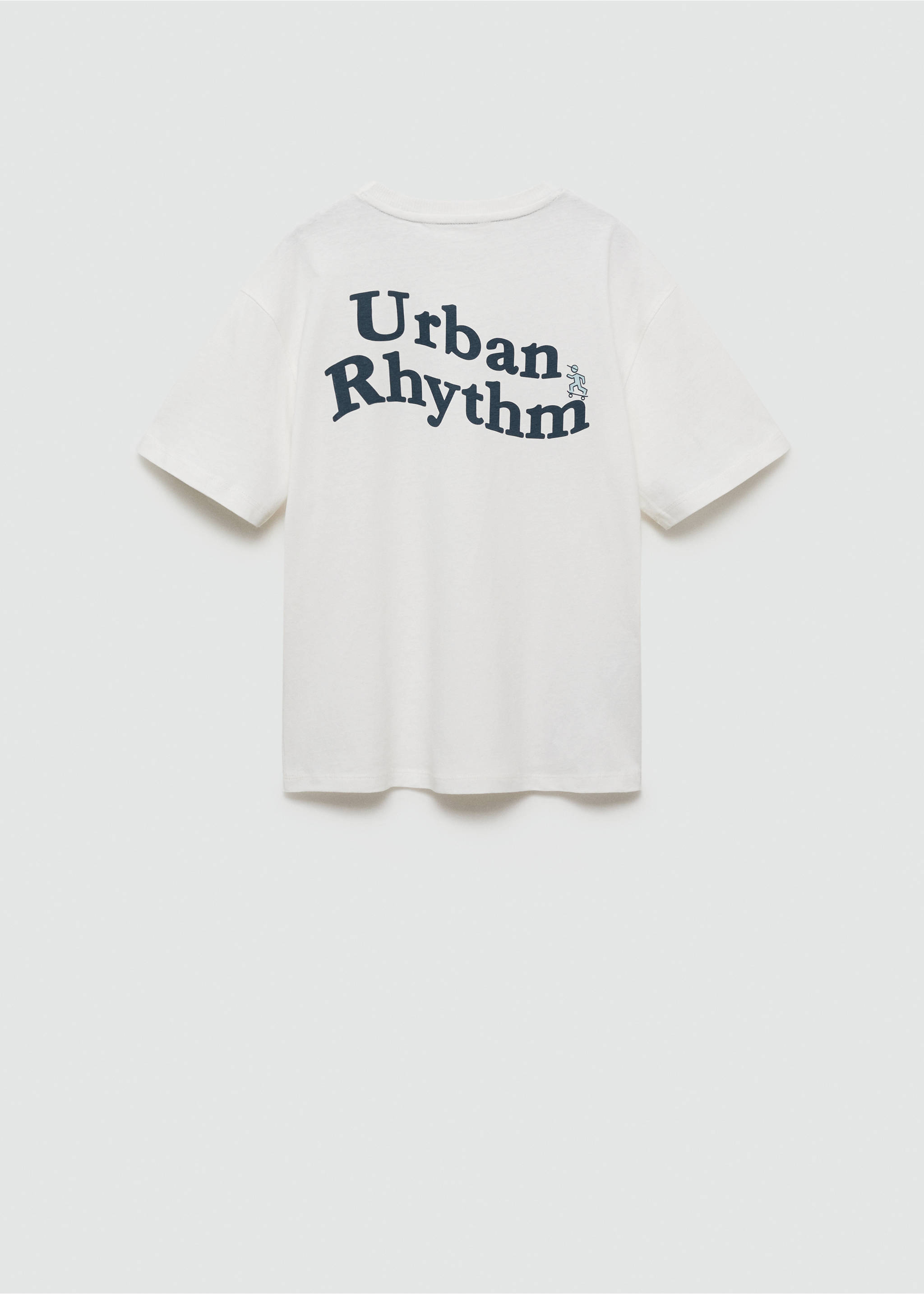Printed cotton-blend T-shirt - Reverse of the article, Off White. Ref: 77002930-00.
