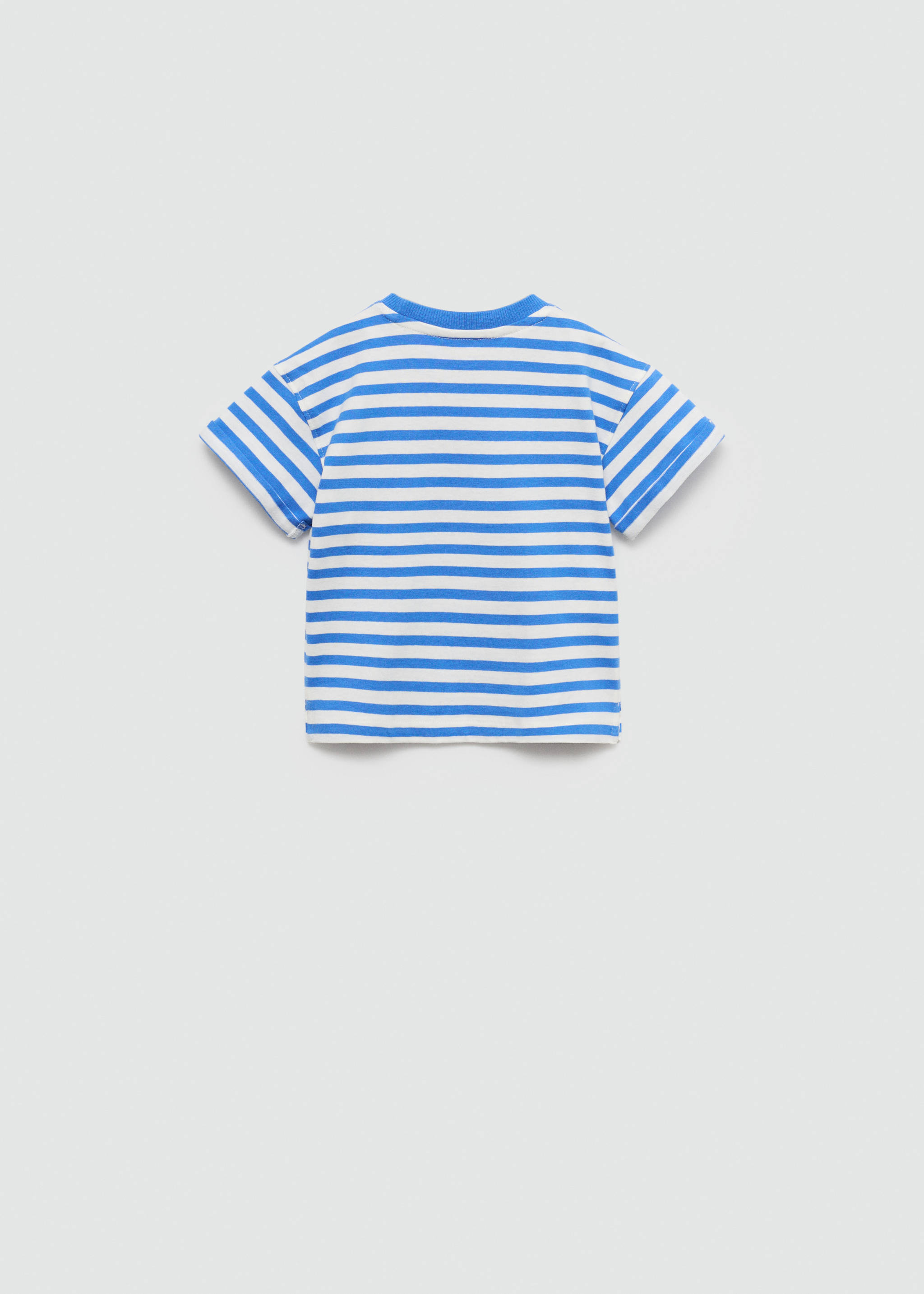 Gestreiftes Baumwoll-Shirt - Rückseite des Artikels