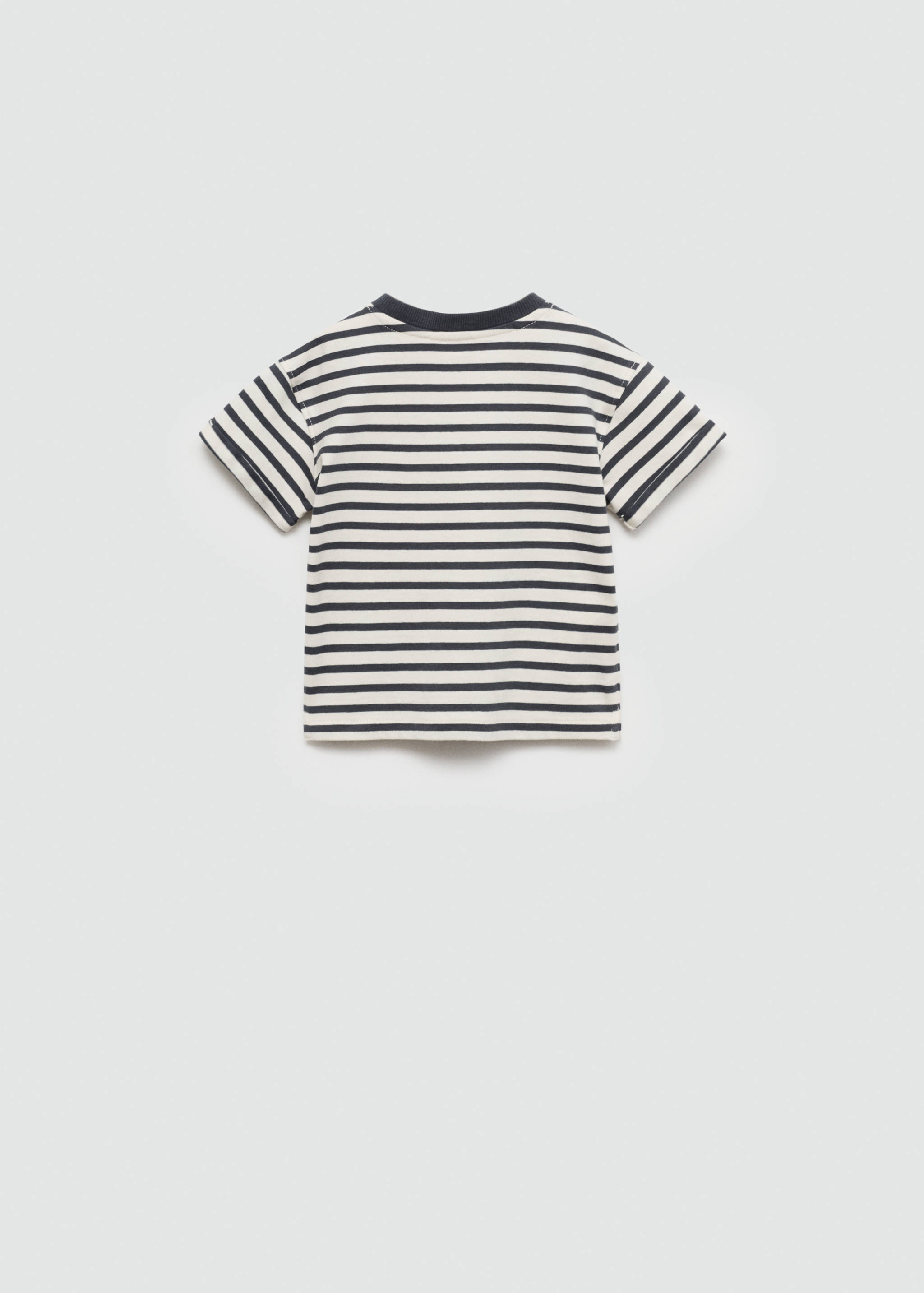 Gestreiftes Baumwoll-Shirt - Rückseite des Artikels