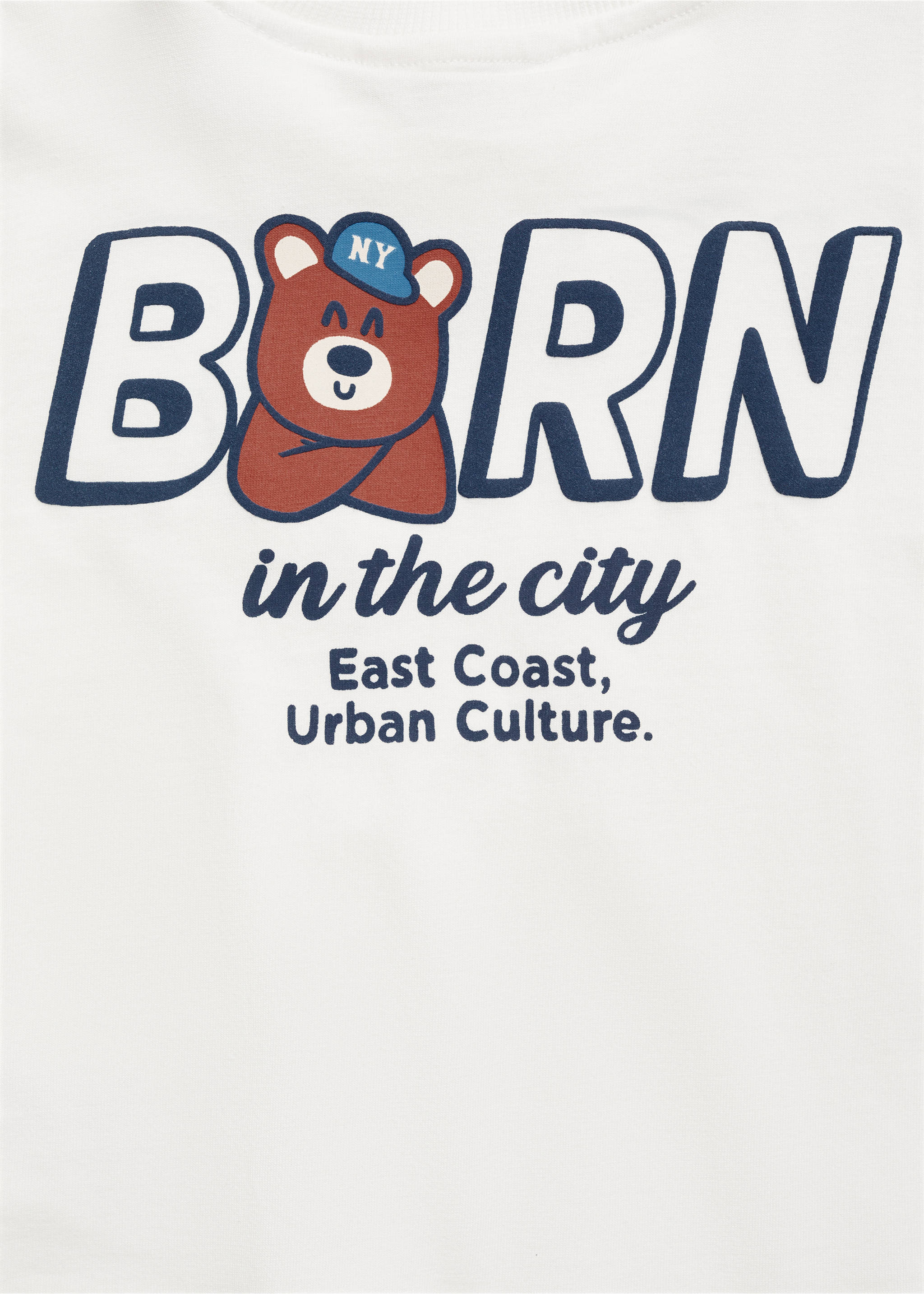 Triko s medvědím potiskem - Detail zboží 0, Šedobílá. Ref: 77002940-00.