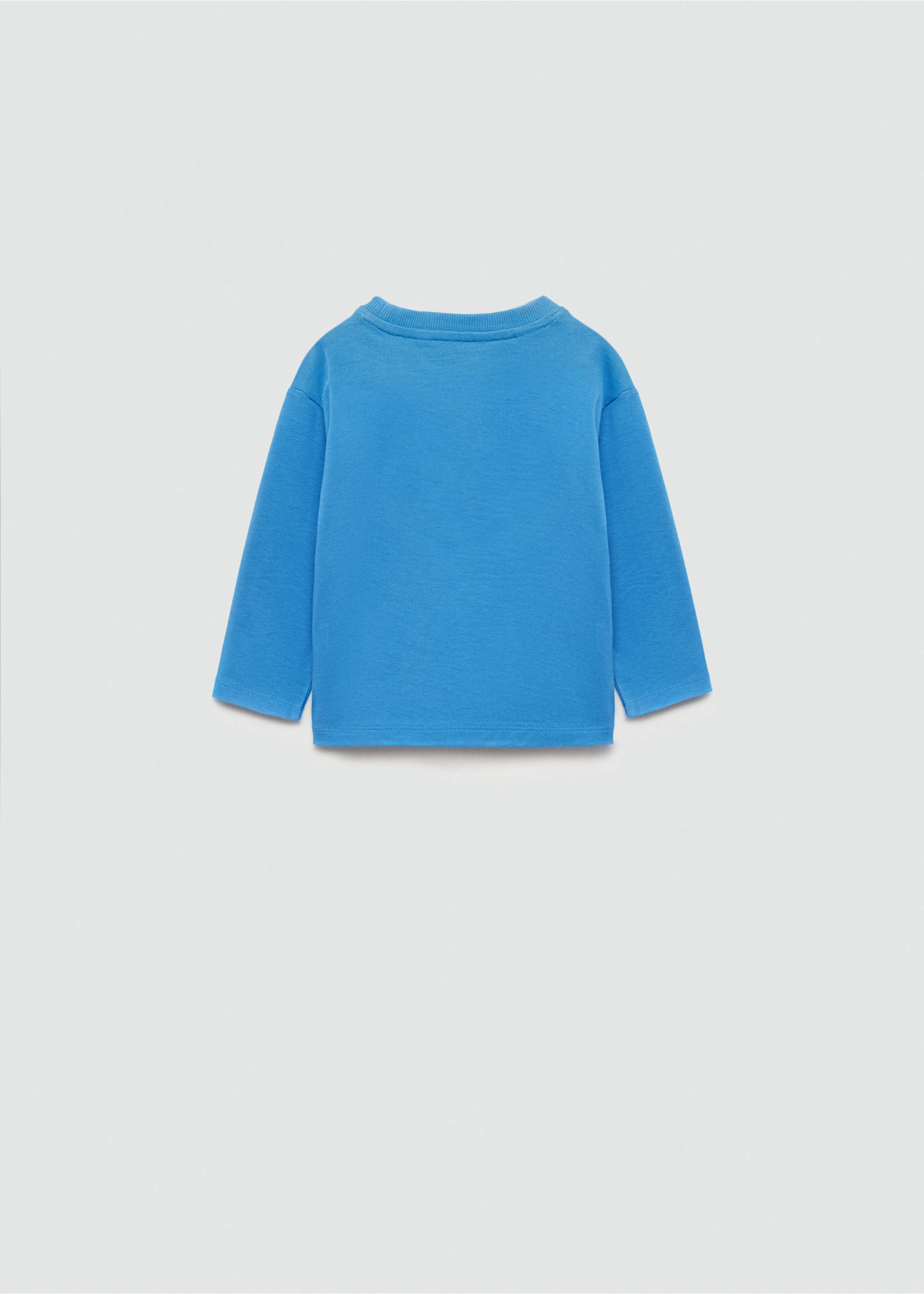 Μπλούζα μακρύ μανίκι καμπάνα - Πίσω όψη προϊόντος, Μπλε ηλεκτρίκ. Ref: 77002942-00.