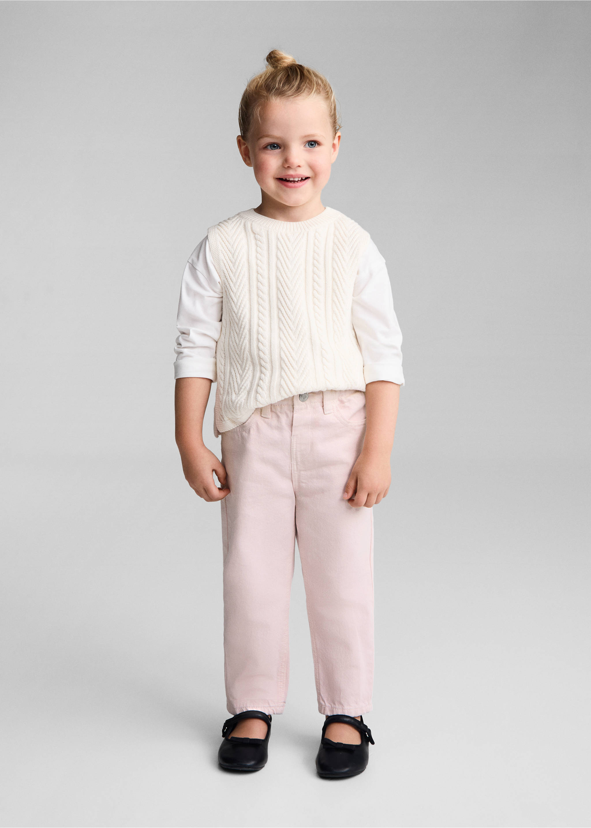 Jean paperbag - Plan général, Rose. Ref: 77003272-00.