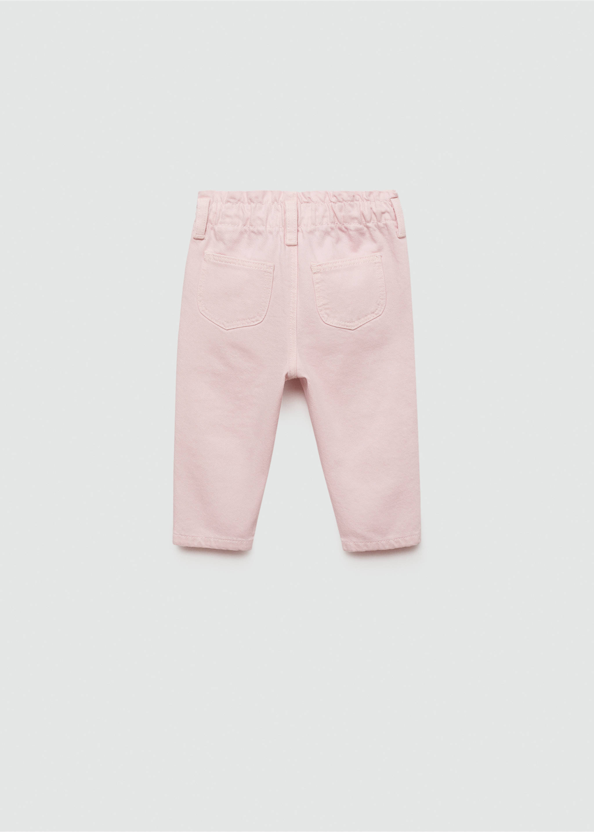 Jean paperbag - Verso de l’article, Rose. Ref: 77003272-00.