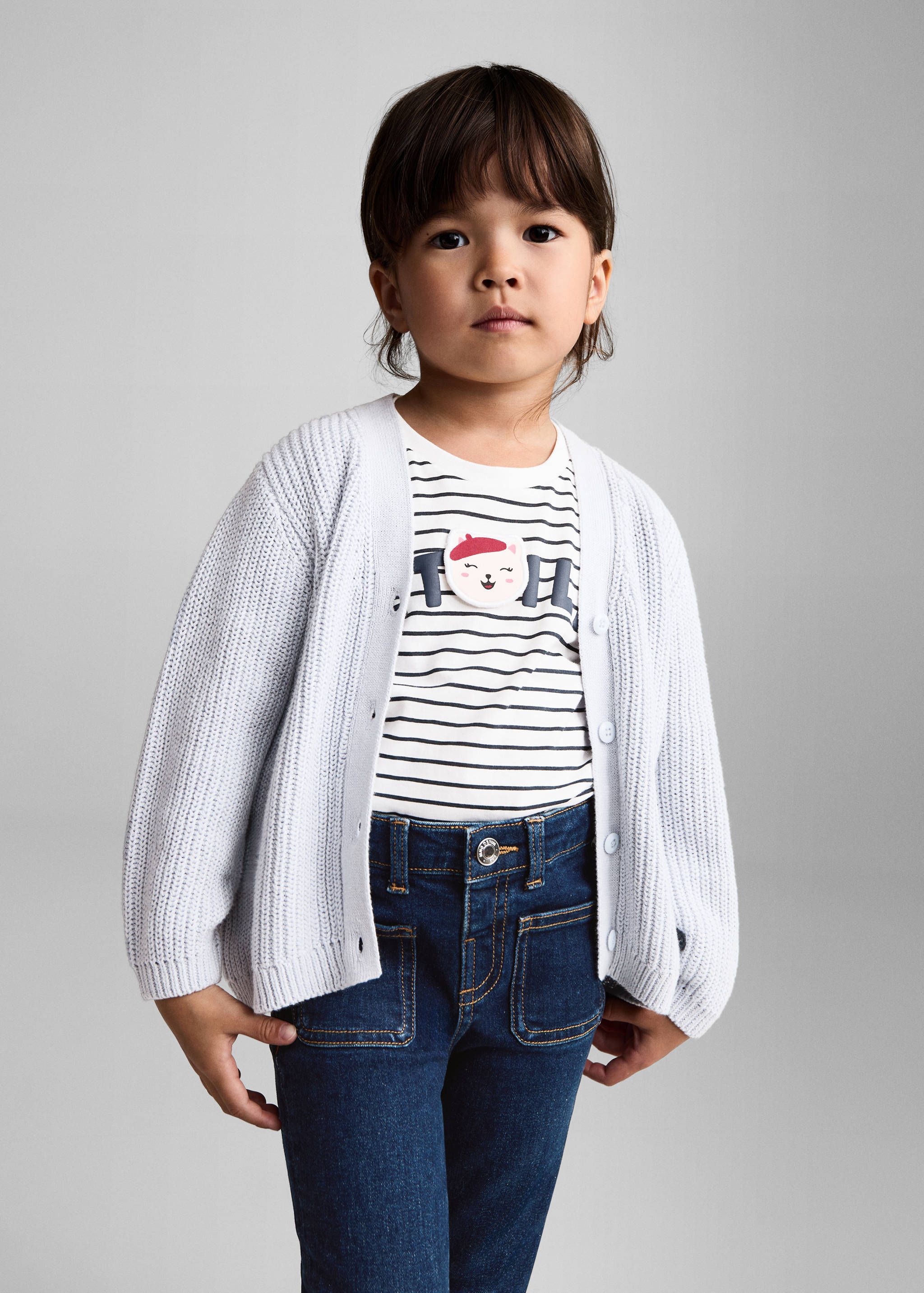 Flared finished jeans - Medium plane