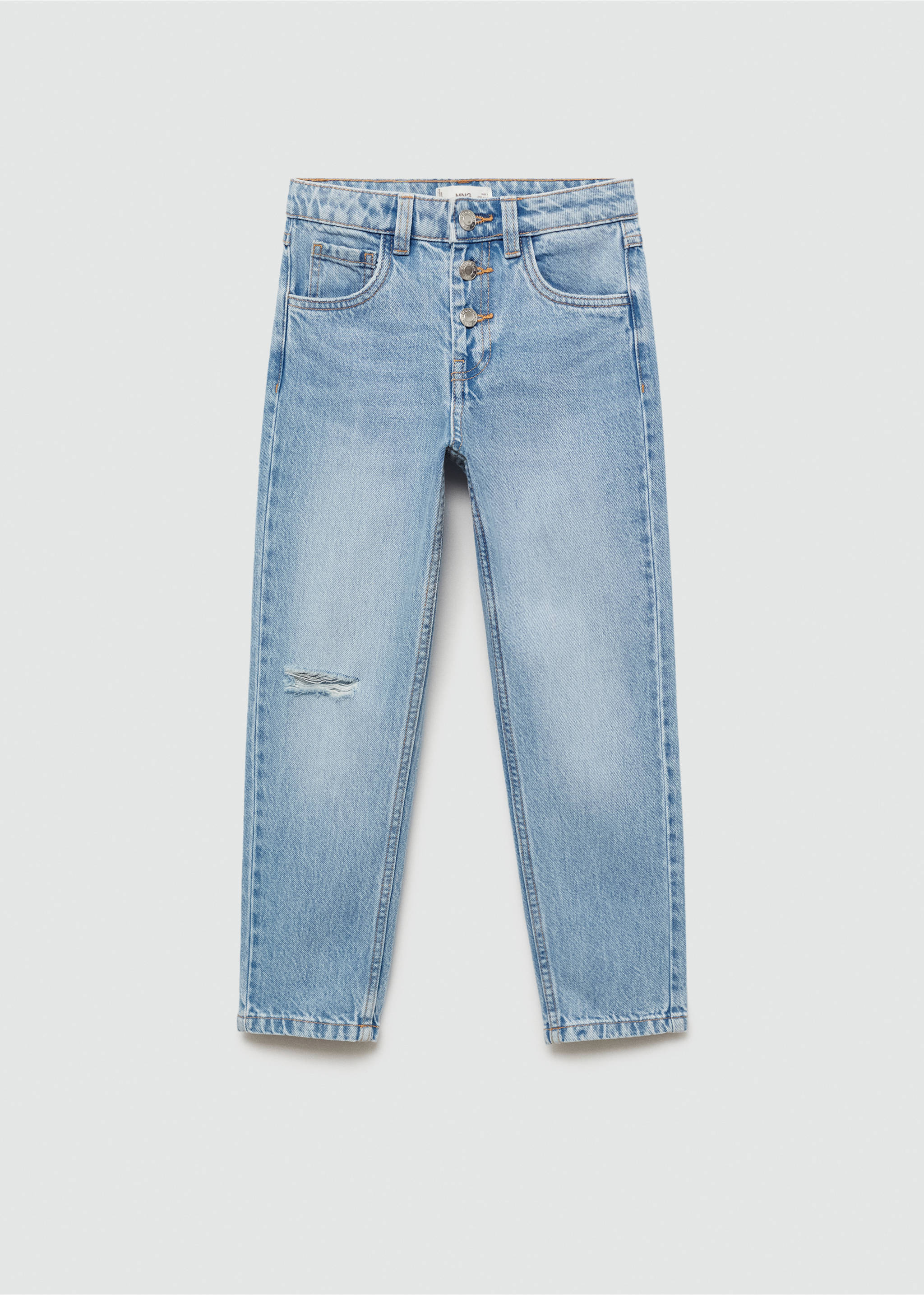 Mom-fit jeans - Article without model, Medium Blue. Ref: 77003275-00.