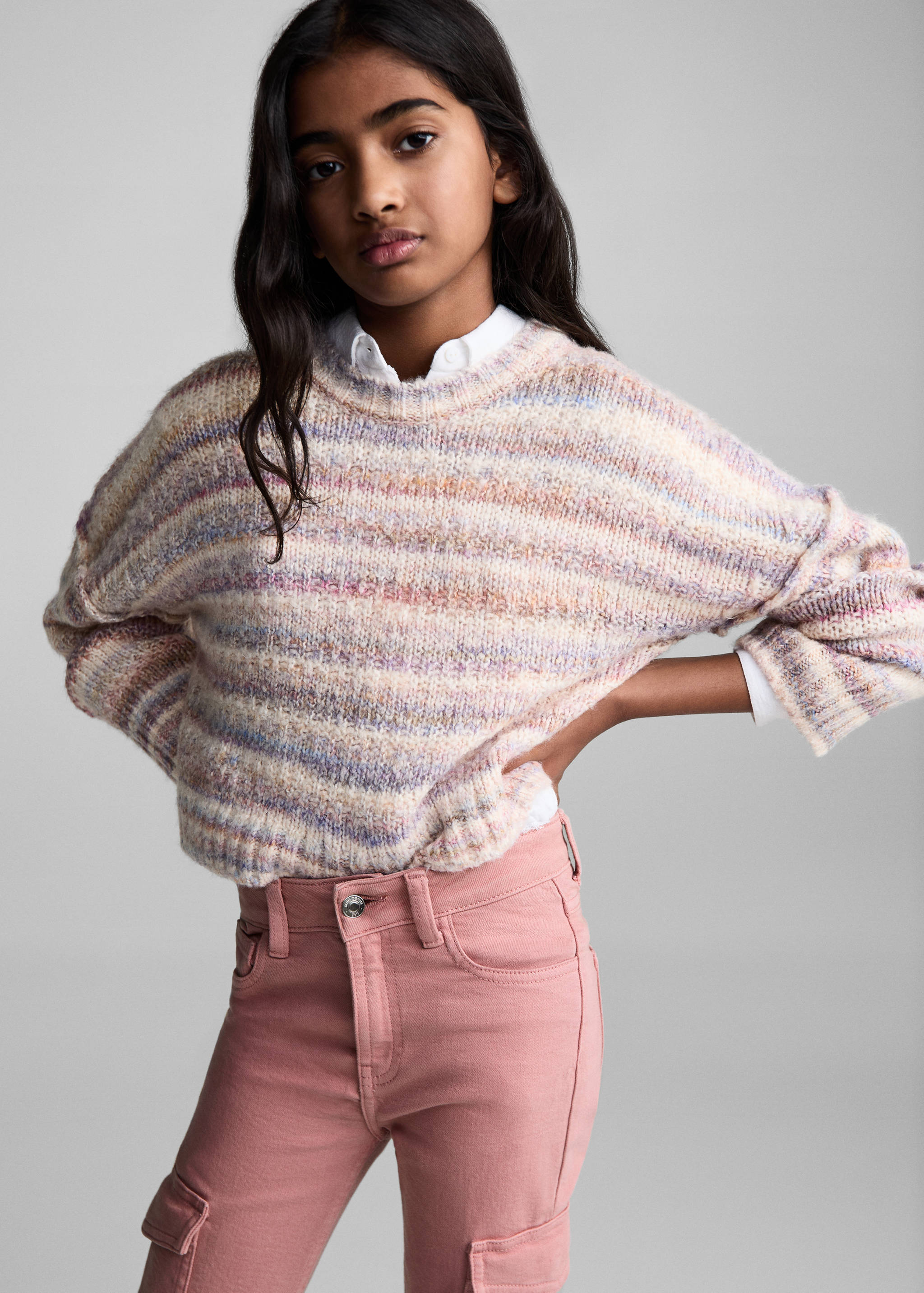 Jeans flare cargo - Piano medio