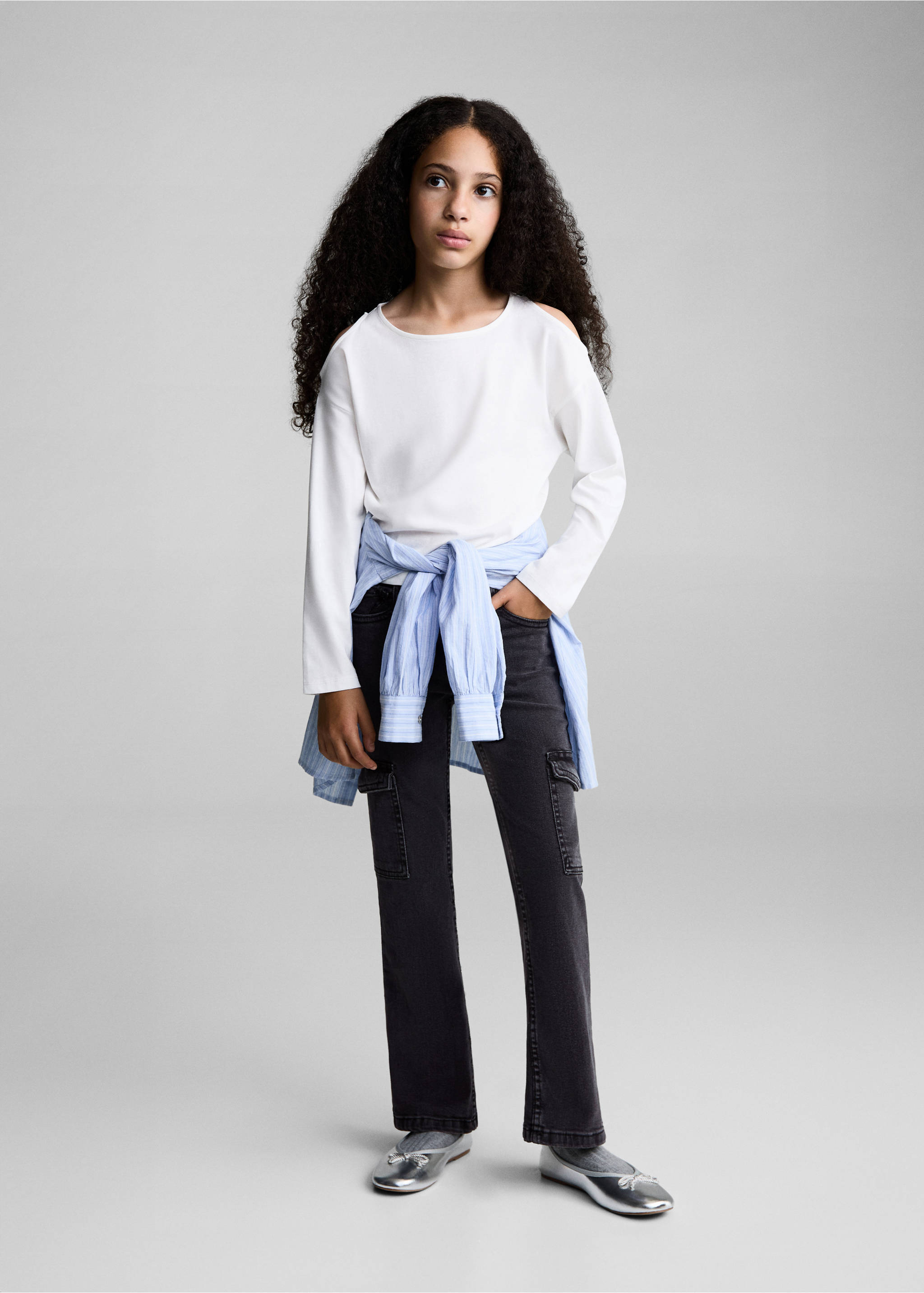 Cargo jeans - General plane, Charcoal. Ref: 77003278-00.