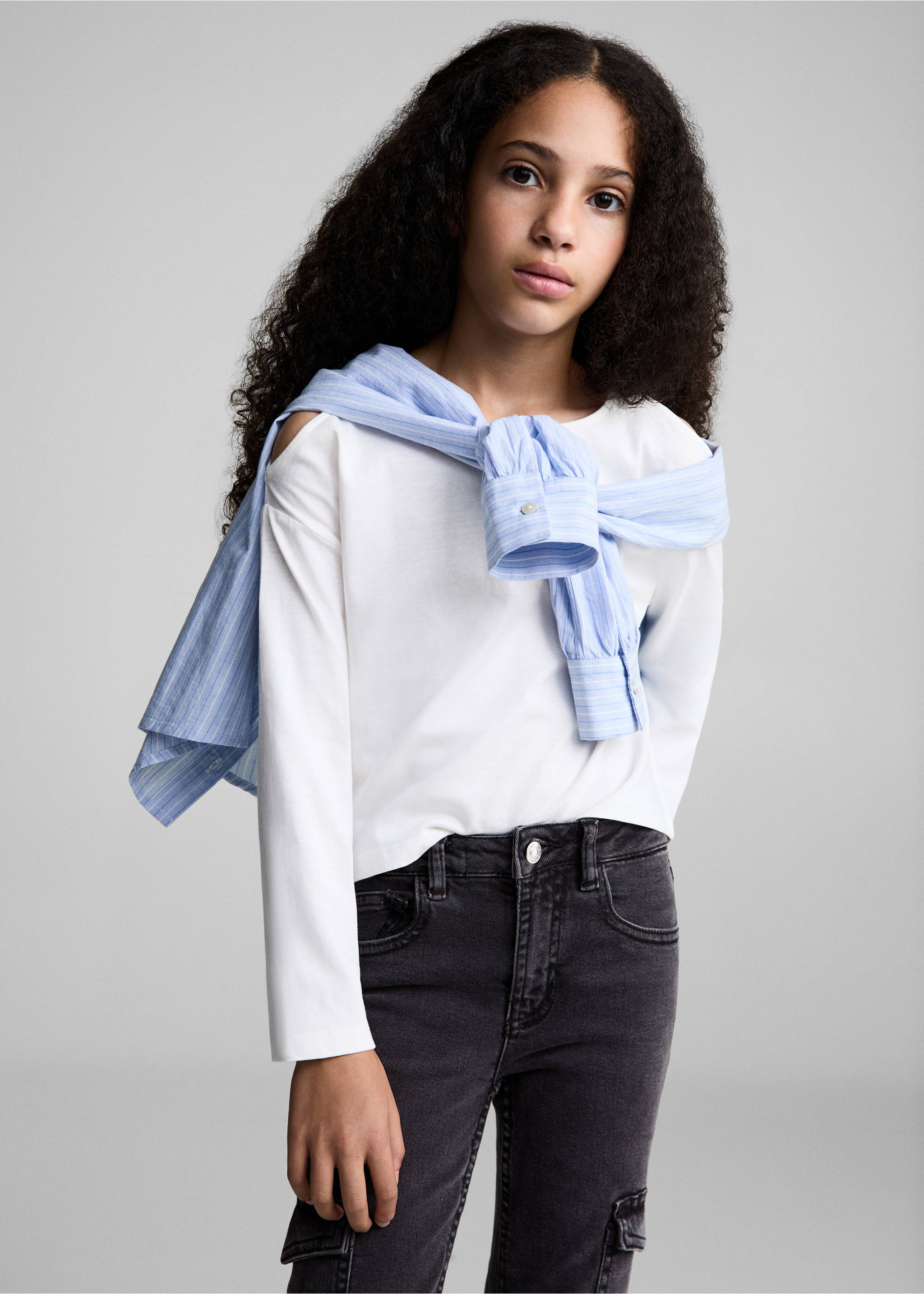 Cargo jeans - Medium plane, Charcoal. Ref: 77003278-00.