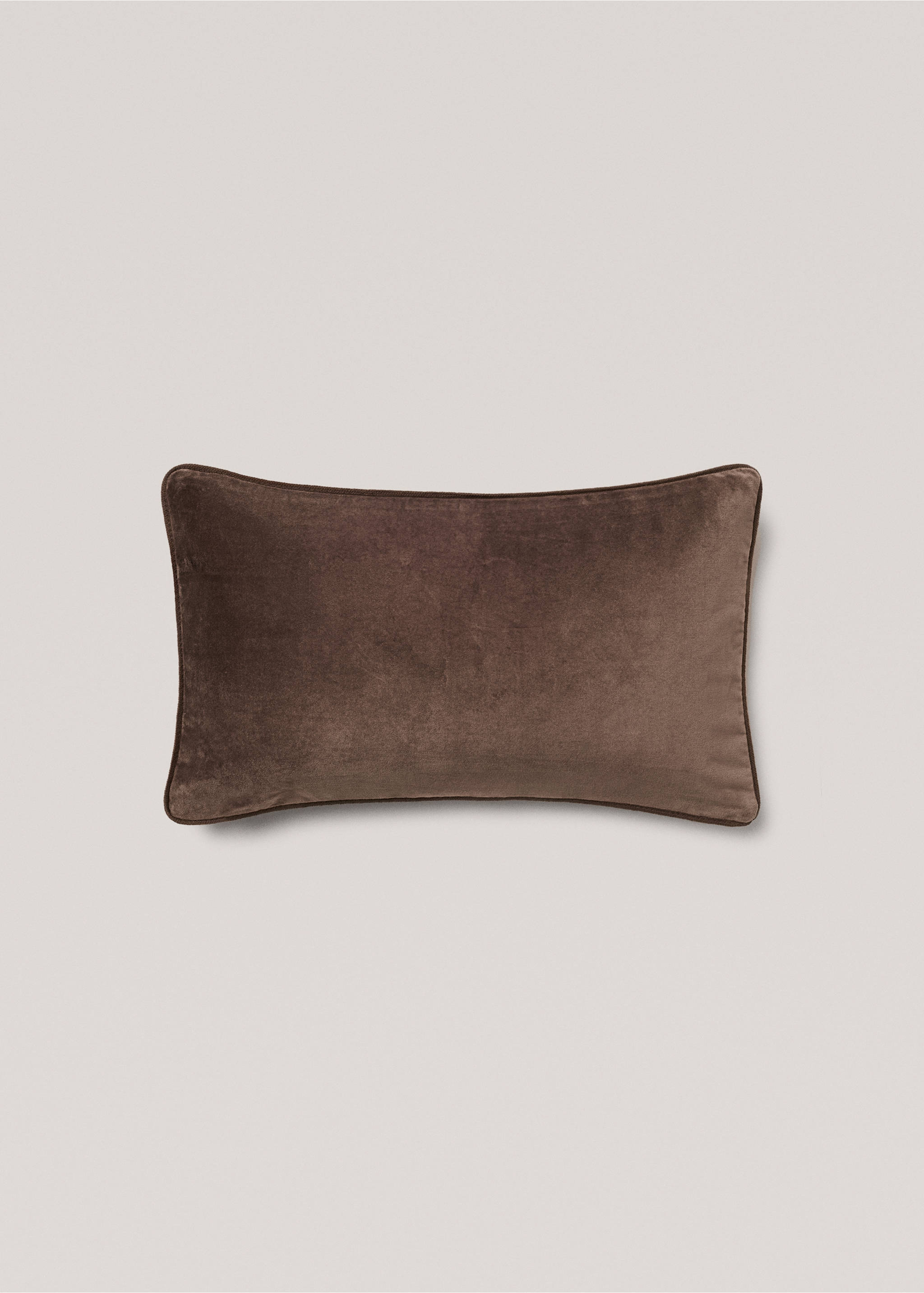 Housse de coussin velours 30x50 cm - Article sans modèle, Marron. Ref: 77003288-00.