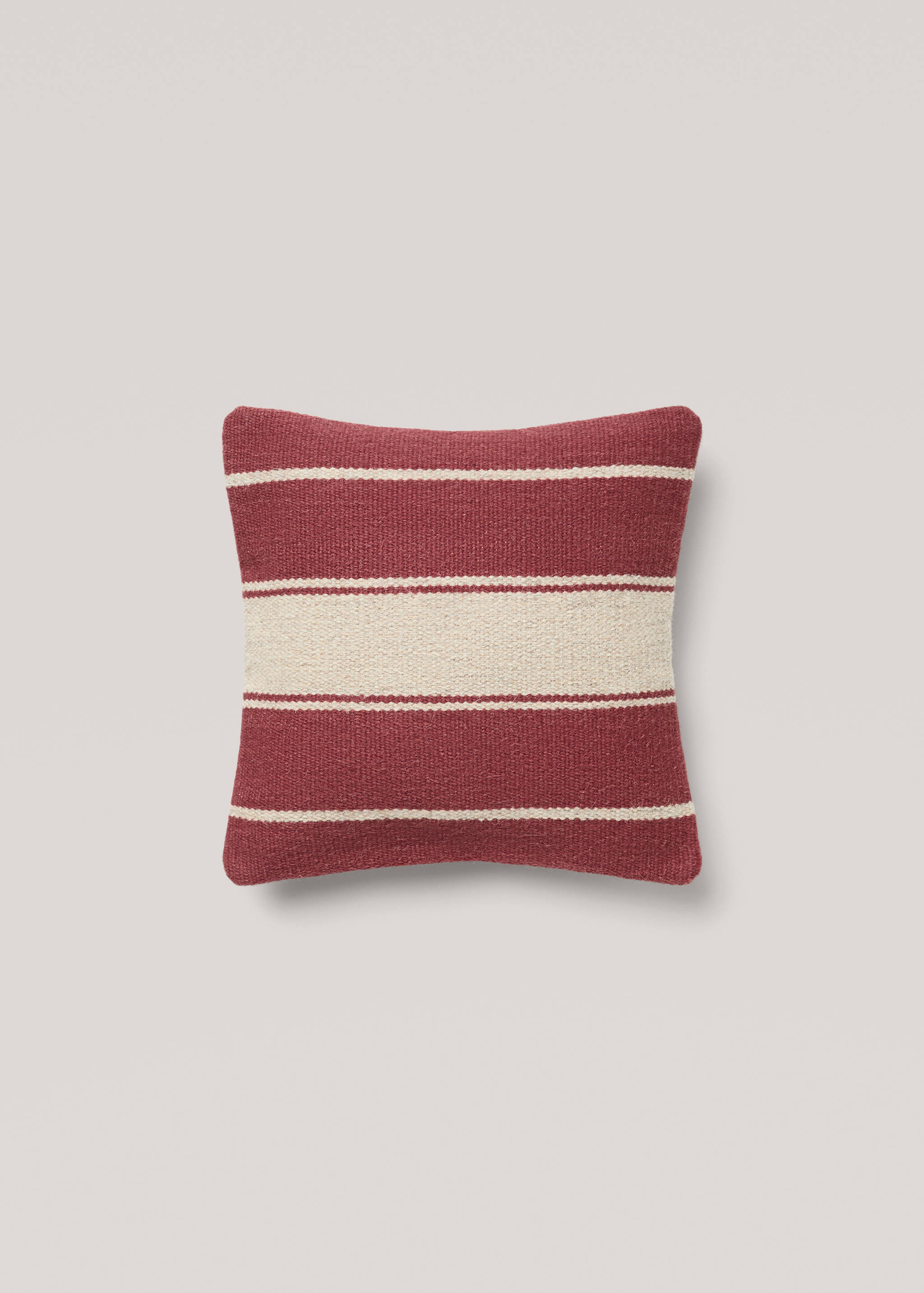 100% wool striped cushion cover - Article without model