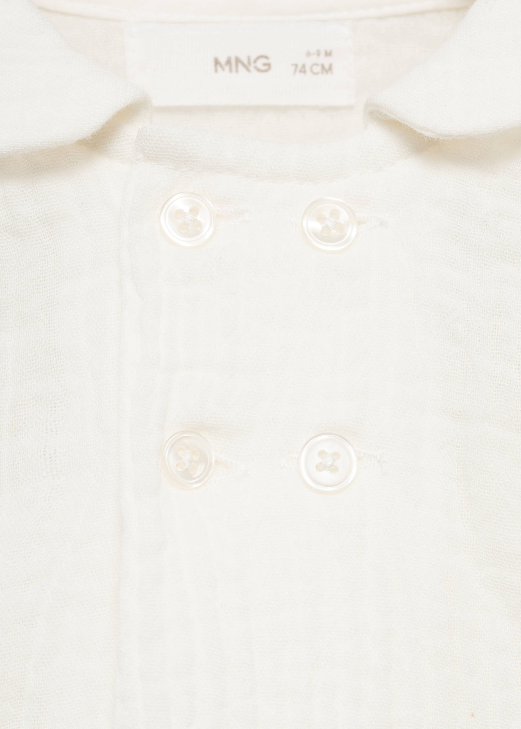 Bluse aus Crinkle-Baumwoll-Gaze - Detail des Artikels 8
