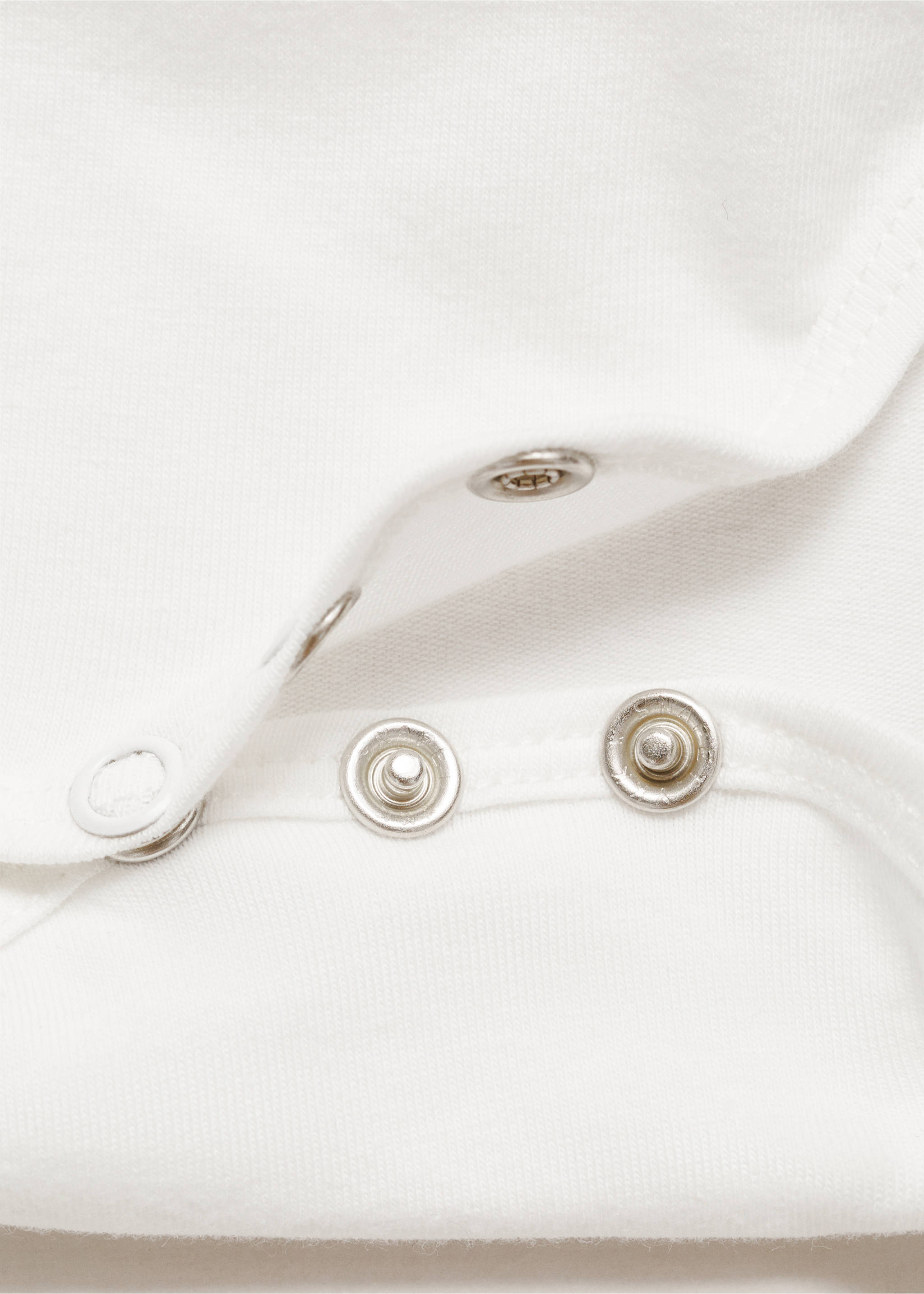 Body aus Crinkle-Baumwoll-Gaze - Detail des Artikels 0, Cremeweiß. Ref: 77003299-00.