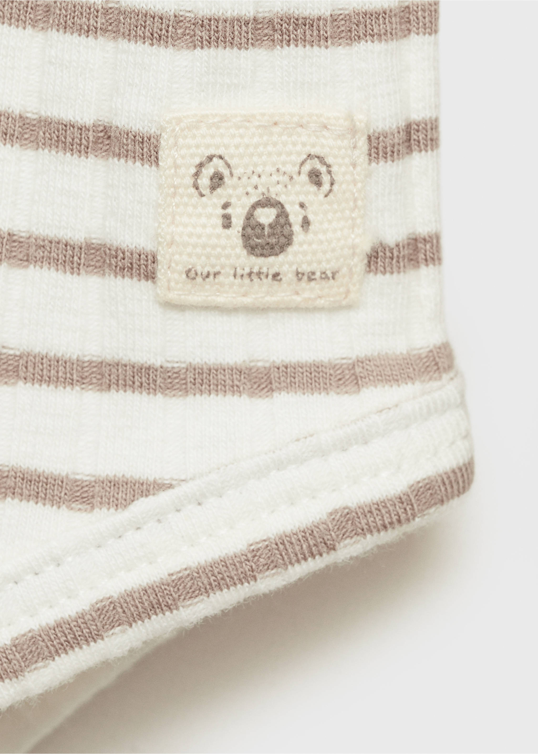 Striped body - Details of the article 8, Medium Brown. Ref: 77003675-00.