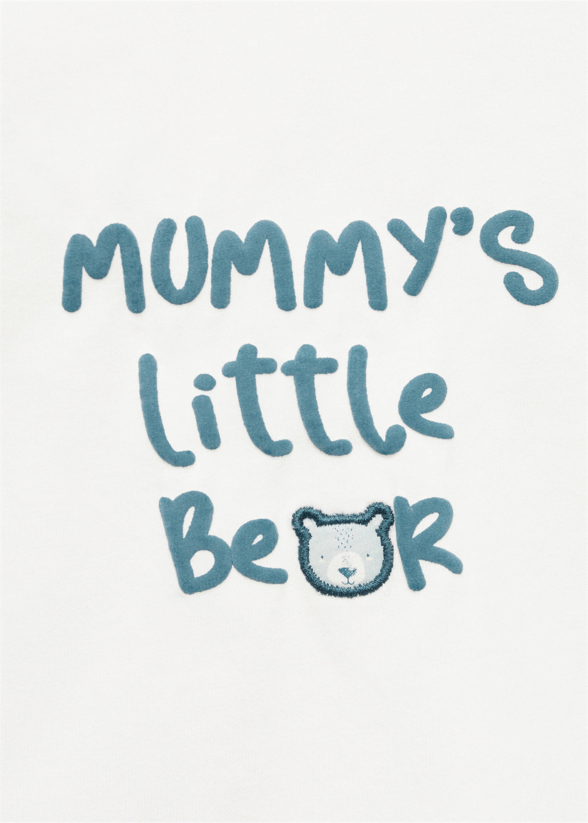 Embroidered detail cotton T-shirt - Details of the article 8, Off White. Ref: 77003692-00.