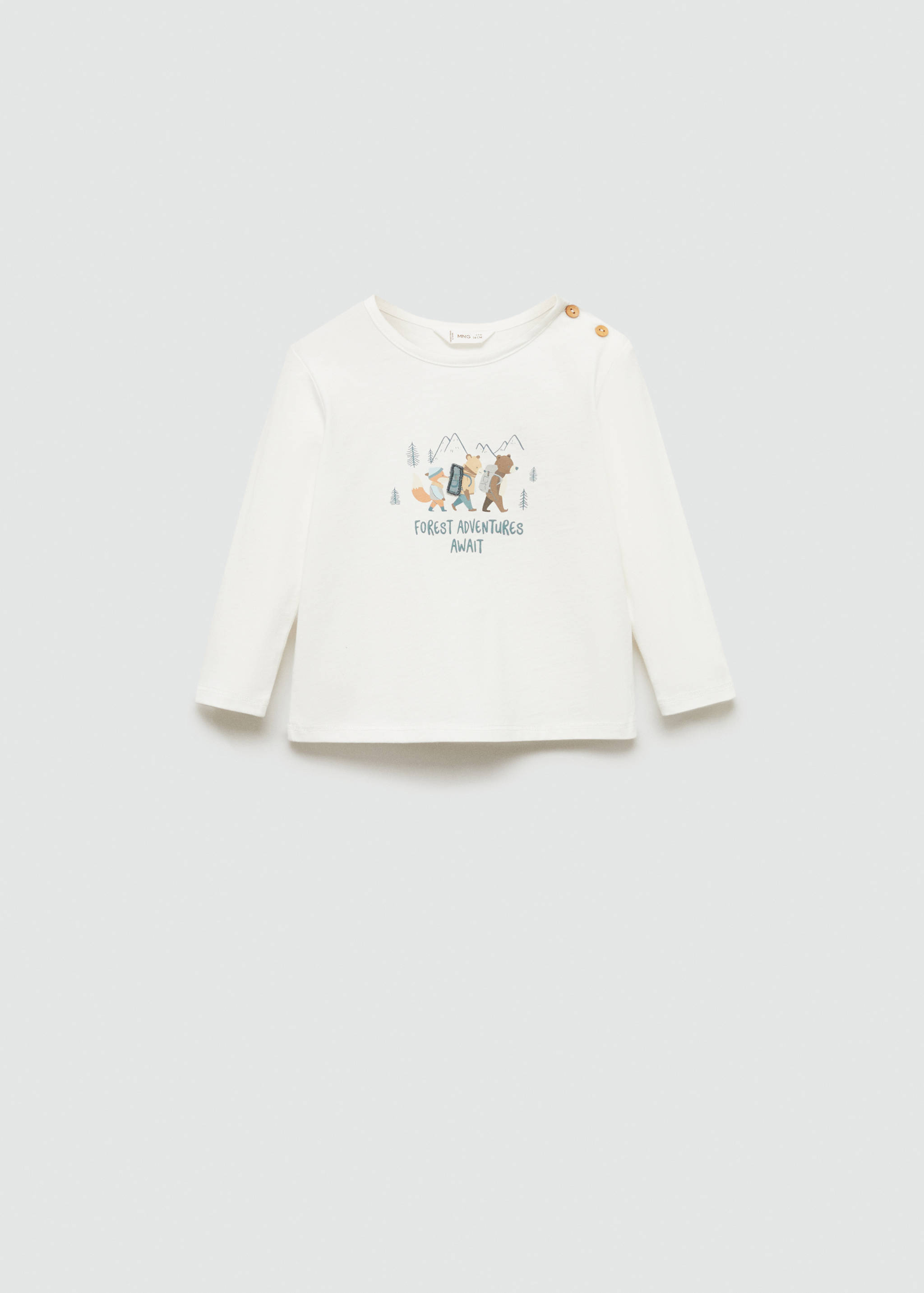 Printed cotton-blend T-shirt - Article without model