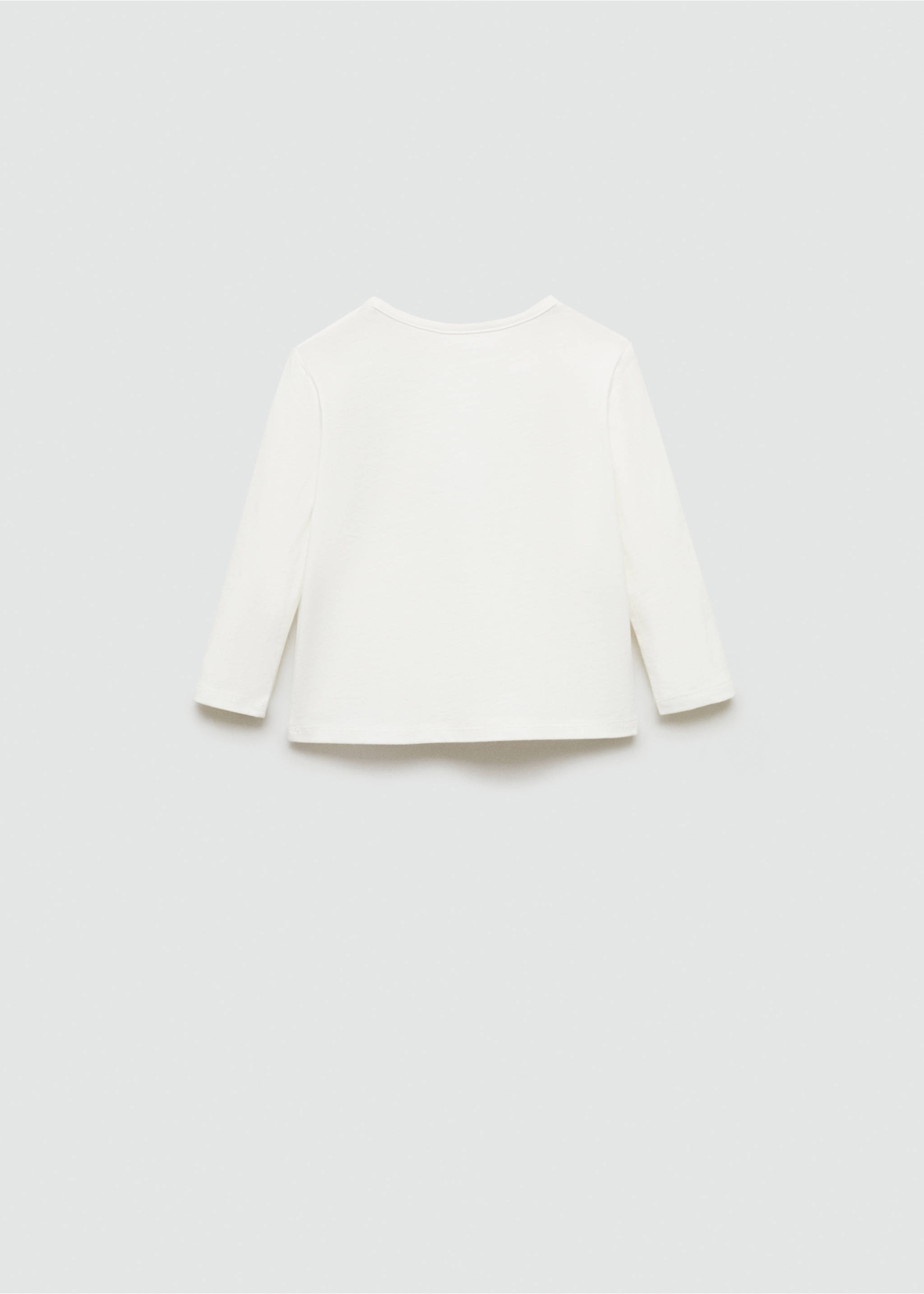 Printed cotton-blend T-shirt - Reverse of the article, Off White. Ref: 77003693-00.