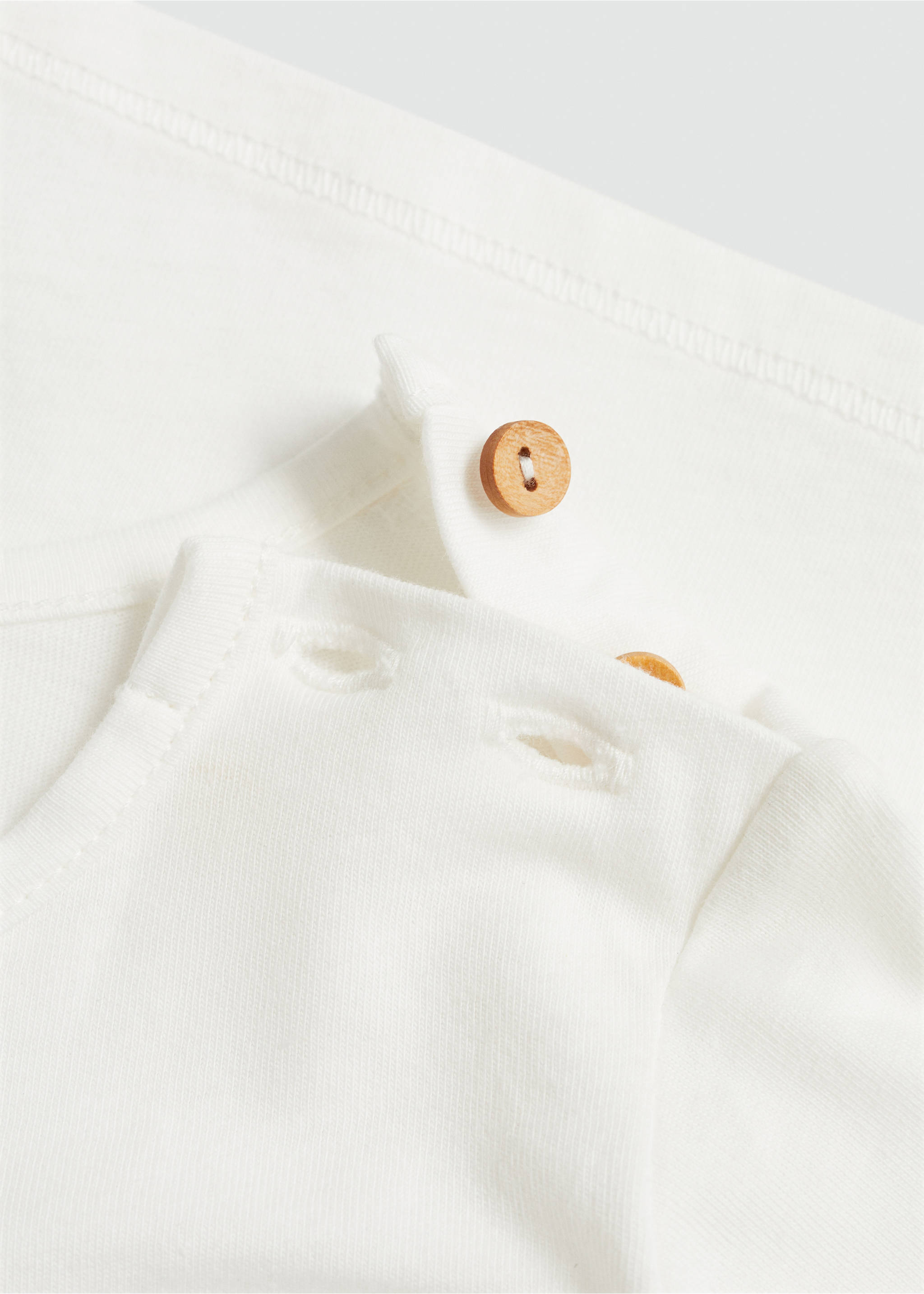 Printed cotton-blend T-shirt - Details of the article 8, Off White. Ref: 77003693-00.