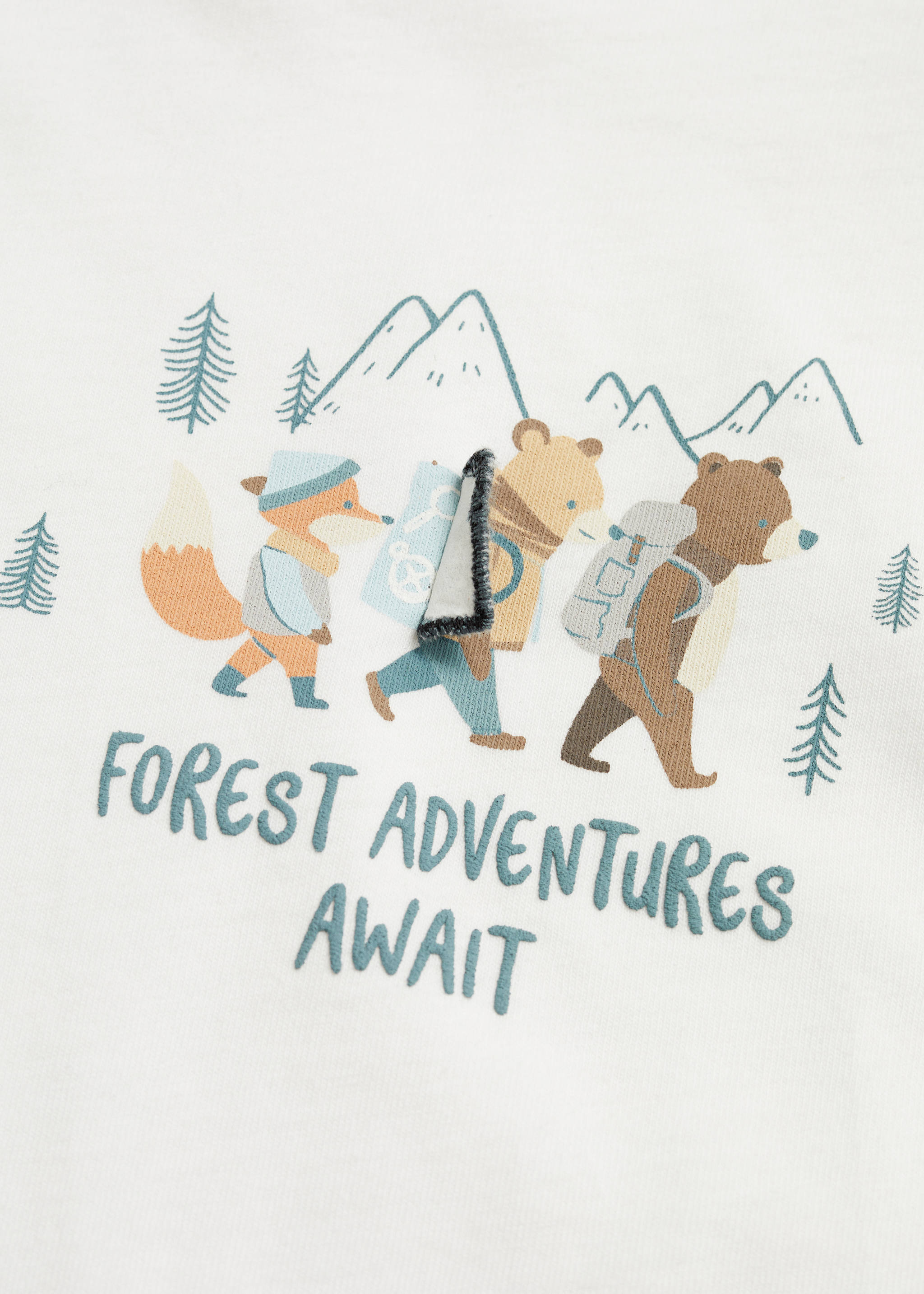 Printed cotton-blend T-shirt - Details of the article 0