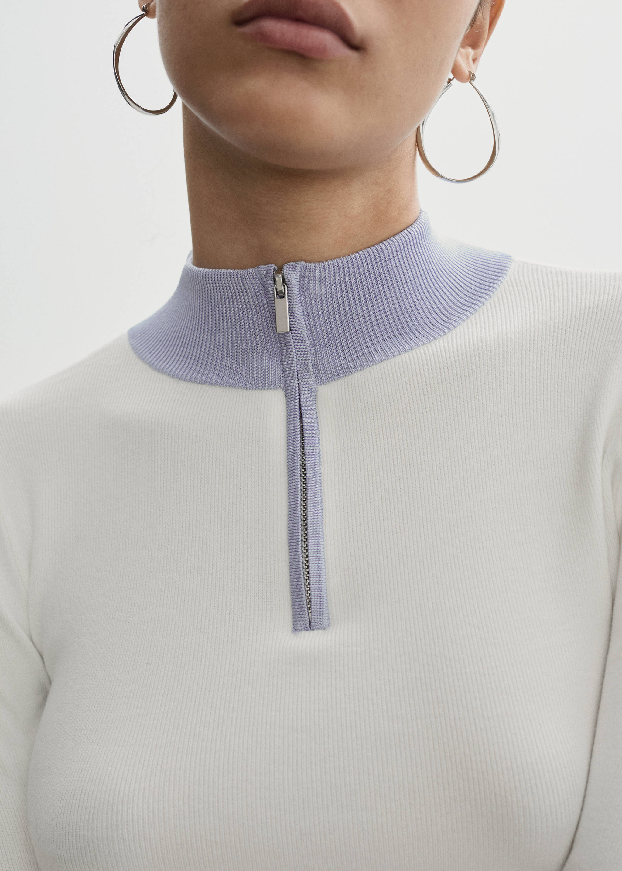 Pullover mit Zip-Kragen - Detail des Artikels 6