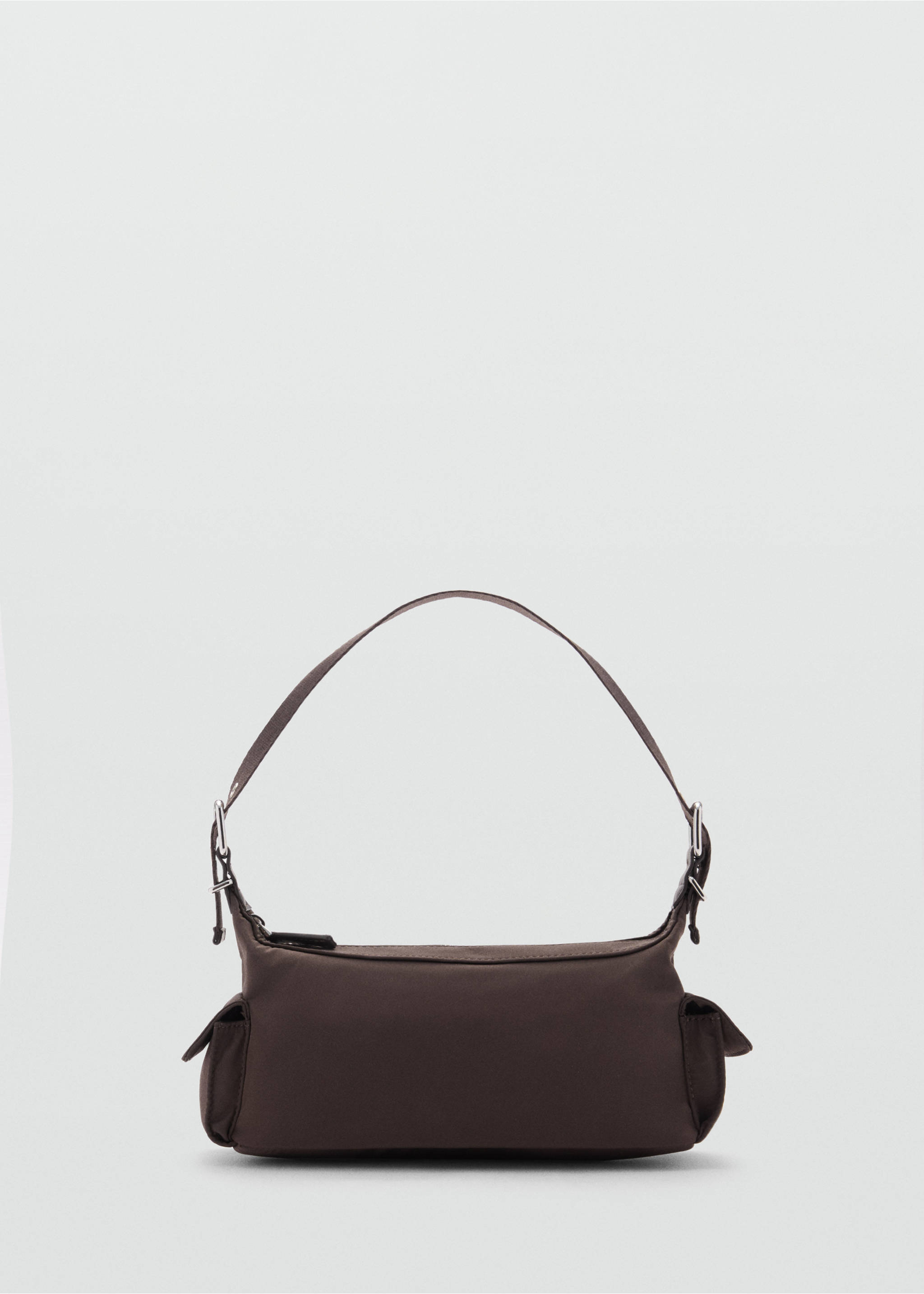 Nylon cargo bag with pockets - Article without model, Chocolate. Ref: 77004023-00.