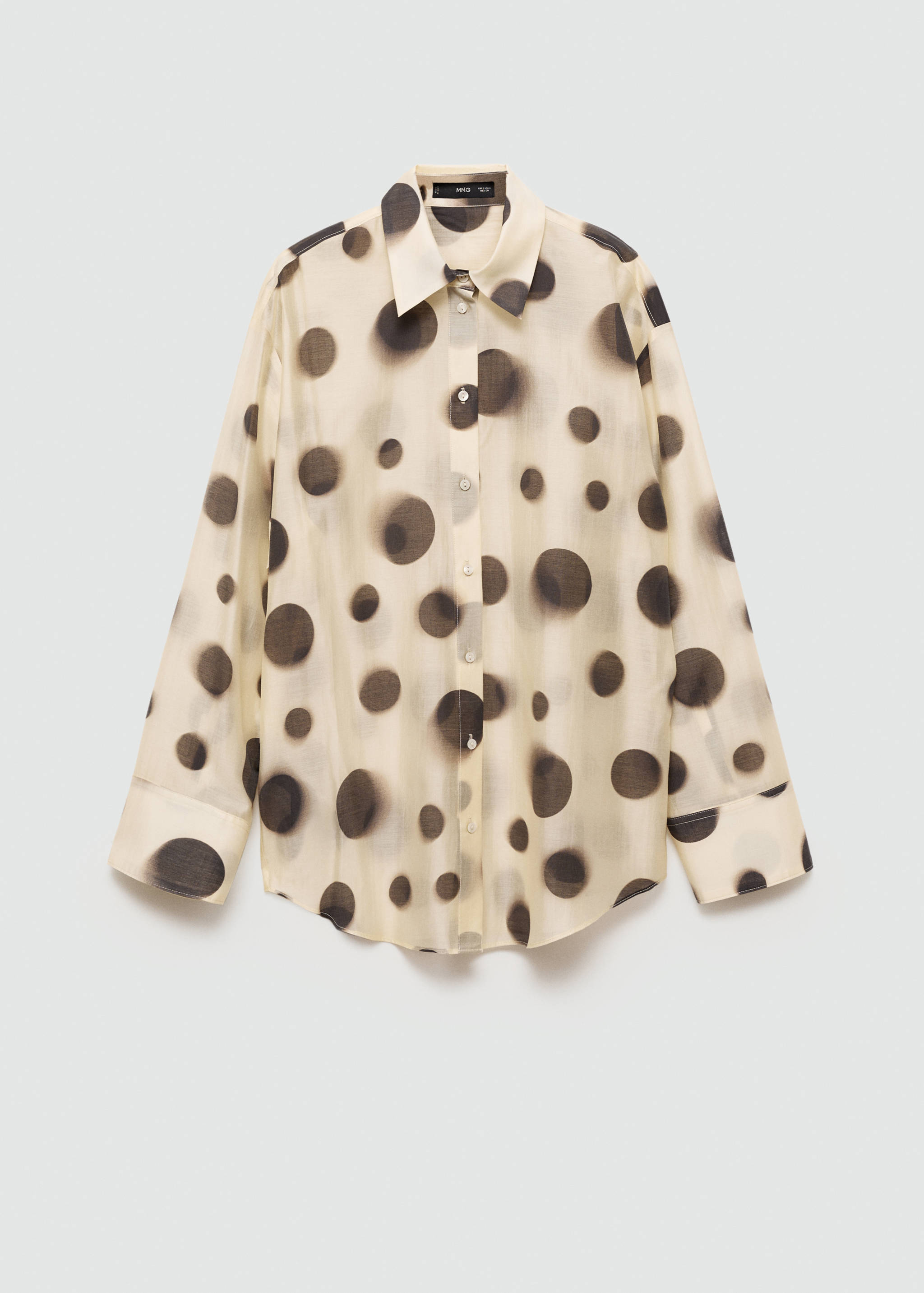 Polka-dot lyocell shirt - Article without model
