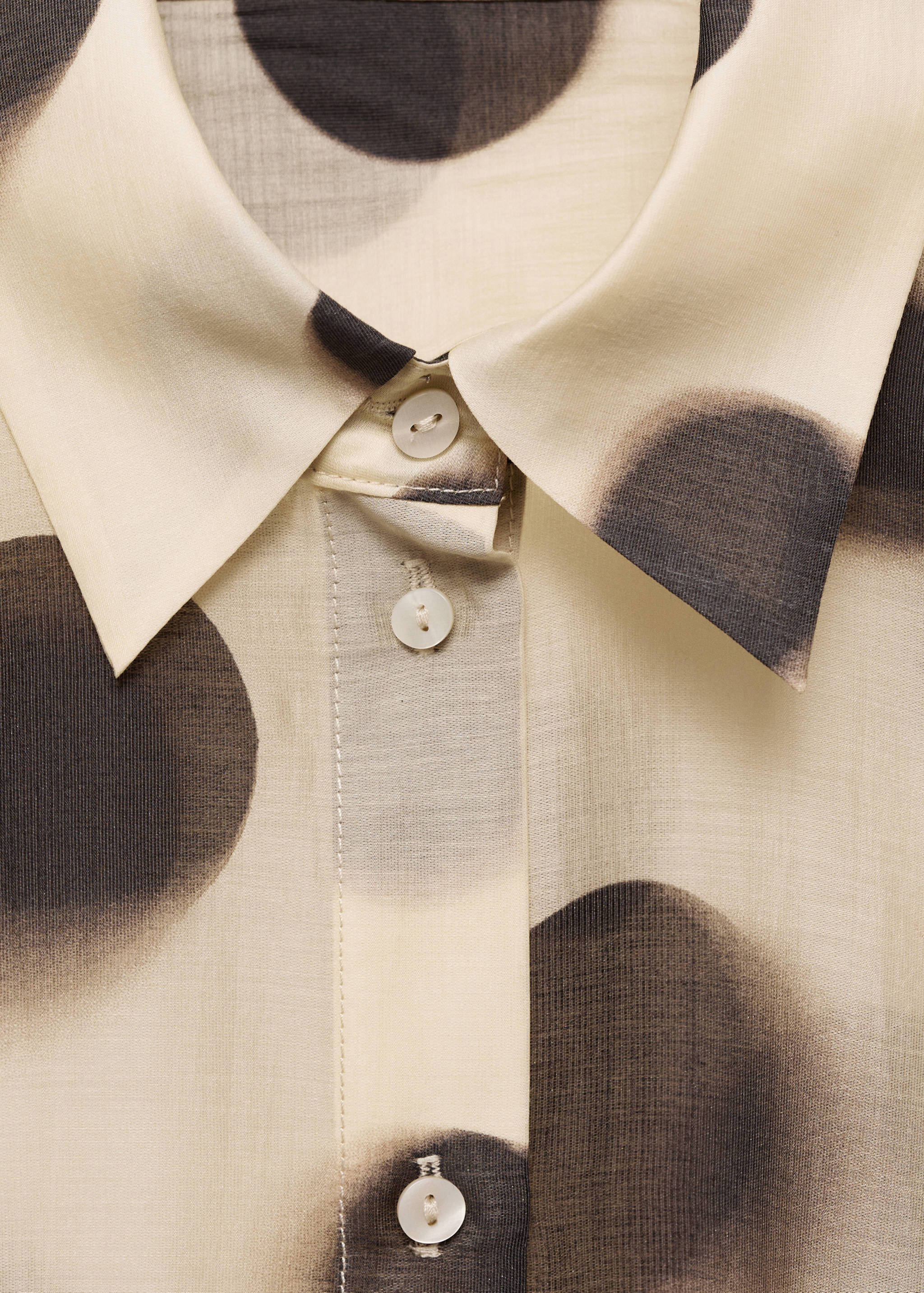 Polka-dot lyocell shirt - Details of the article 8
