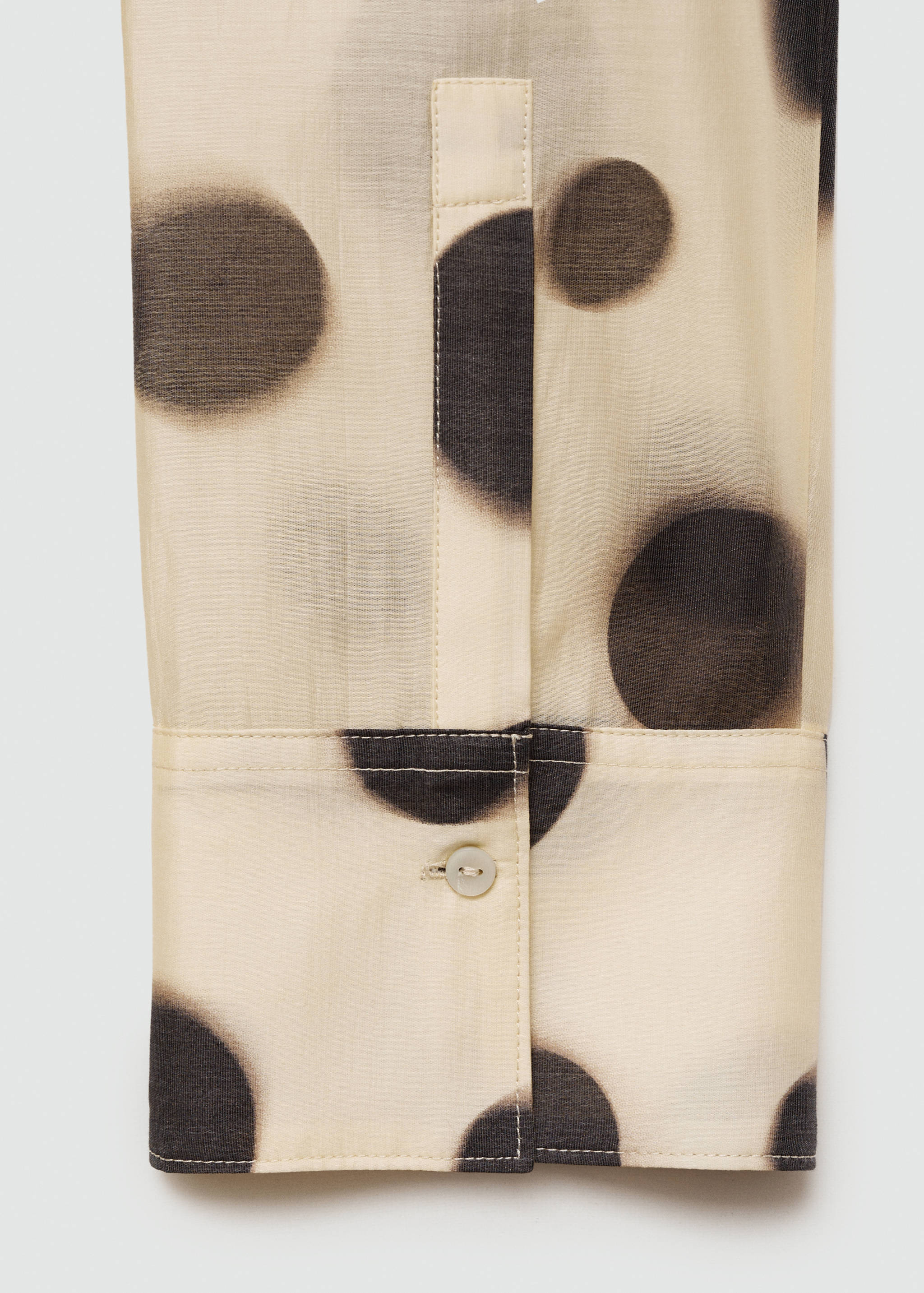 Polka-dot lyocell shirt - Details of the article 0