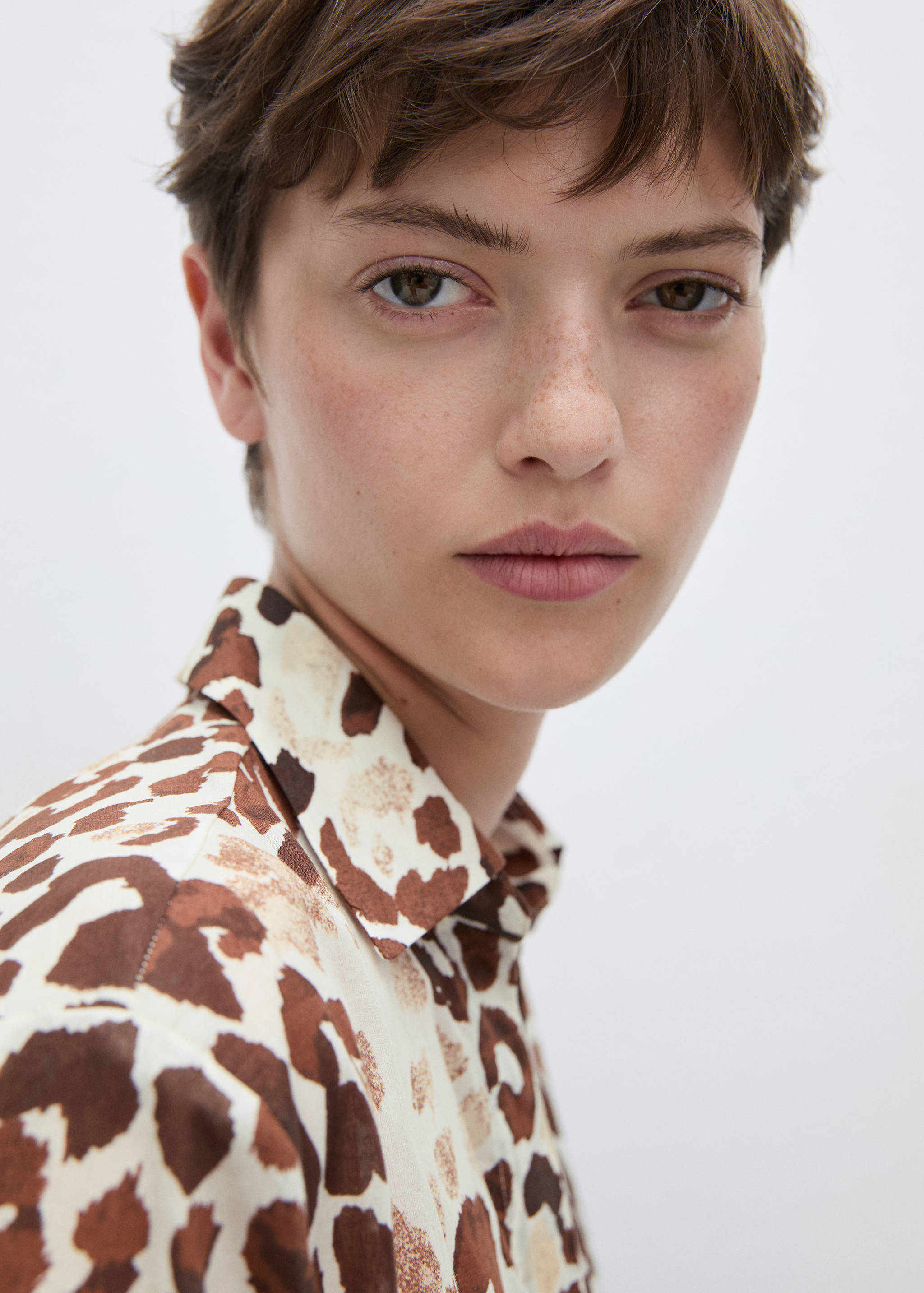 Printed cotton shirt - Details of the article 1