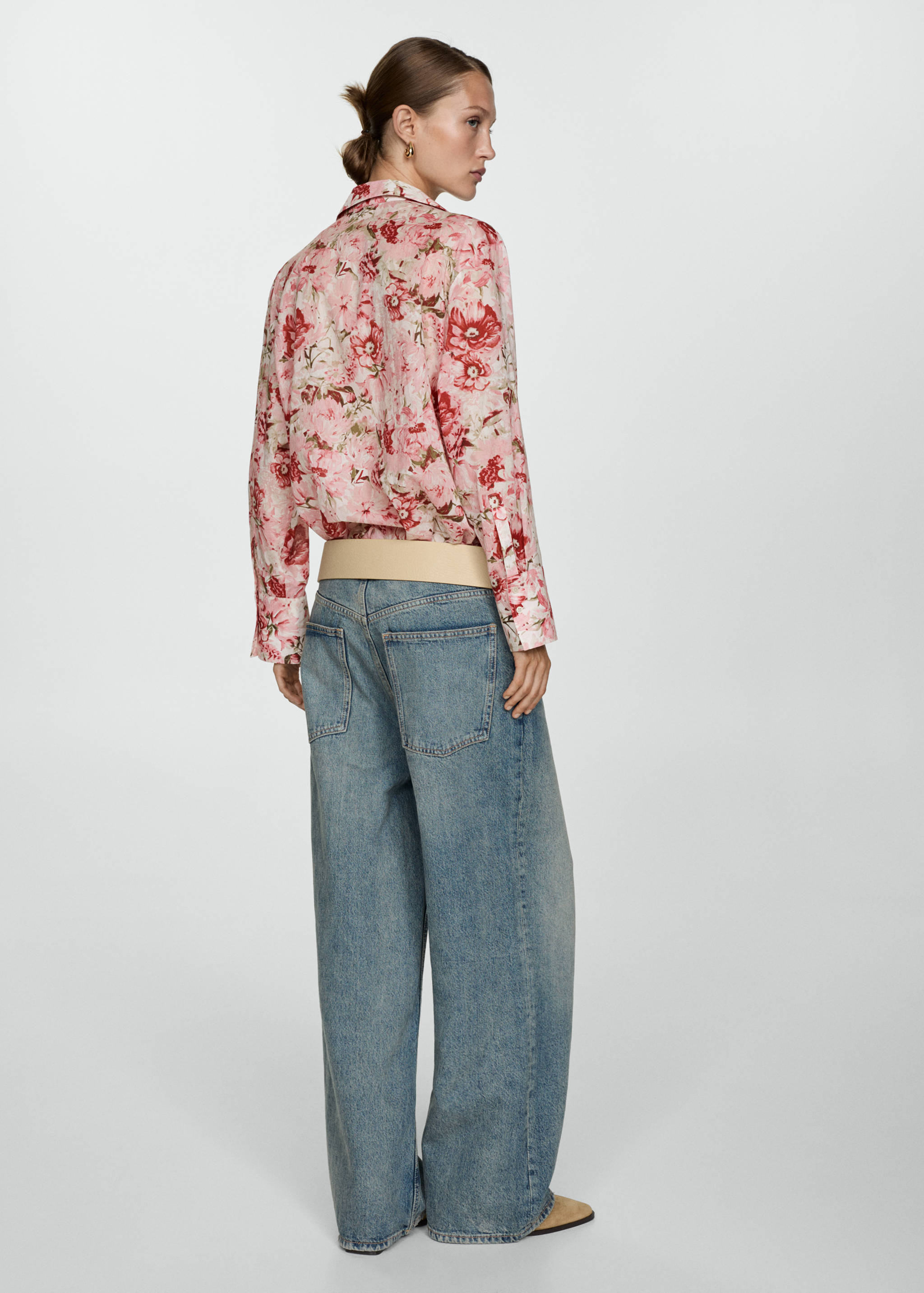 Printed cotton shirt - Reverse of the article