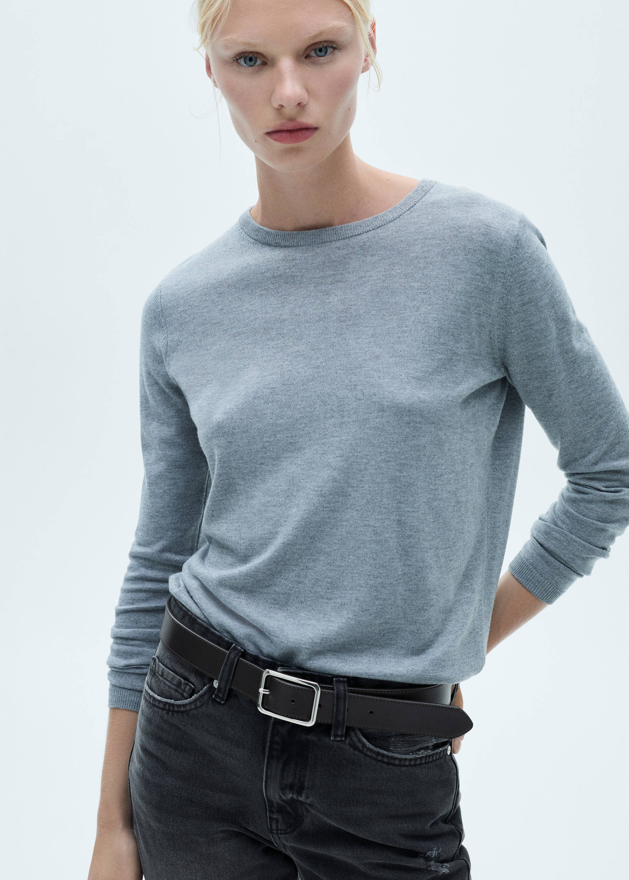 Blanca straight-fit cropped jeans - Details of the article 1