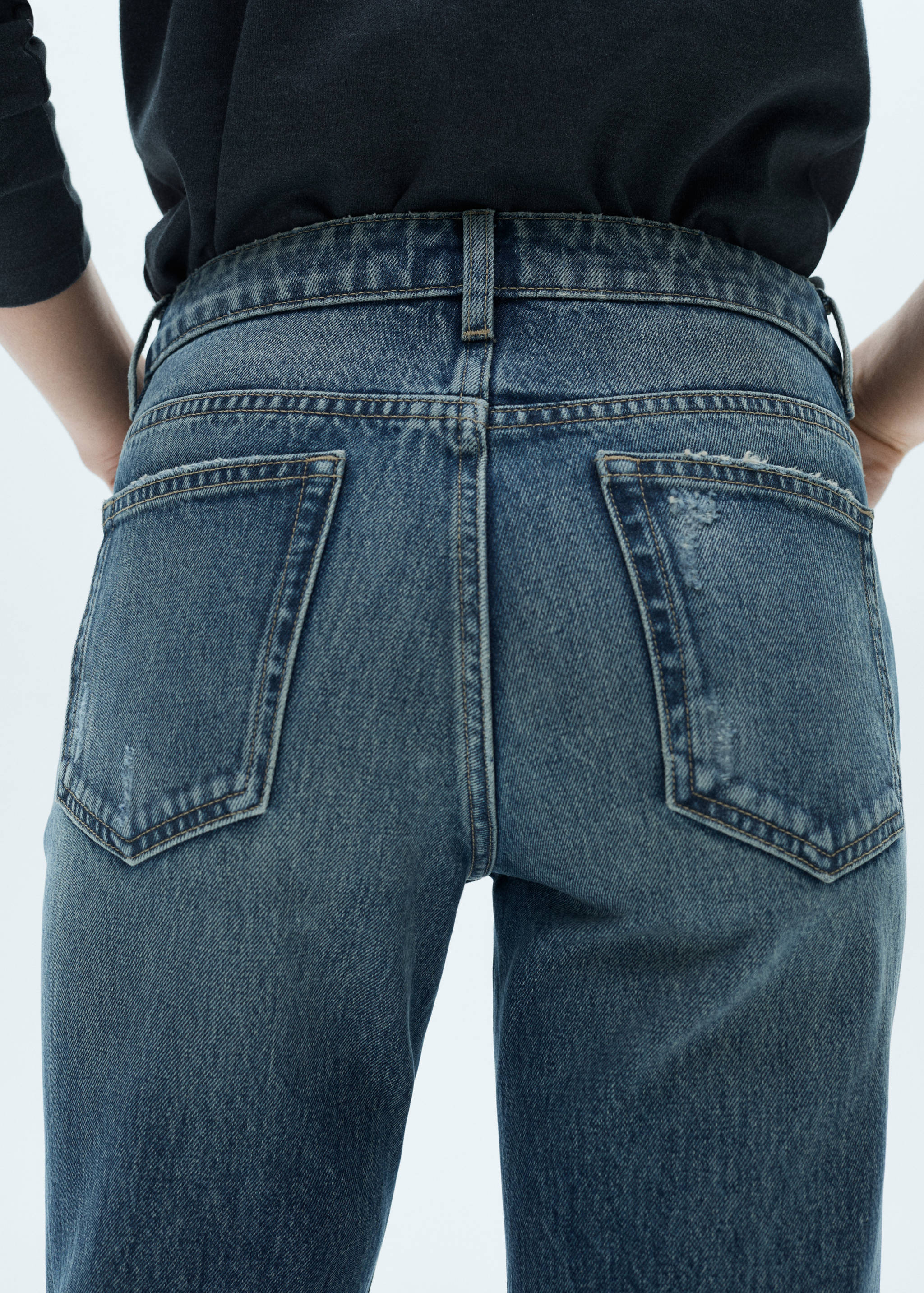Blanca straight-fit cropped jeans - Details of the article 2