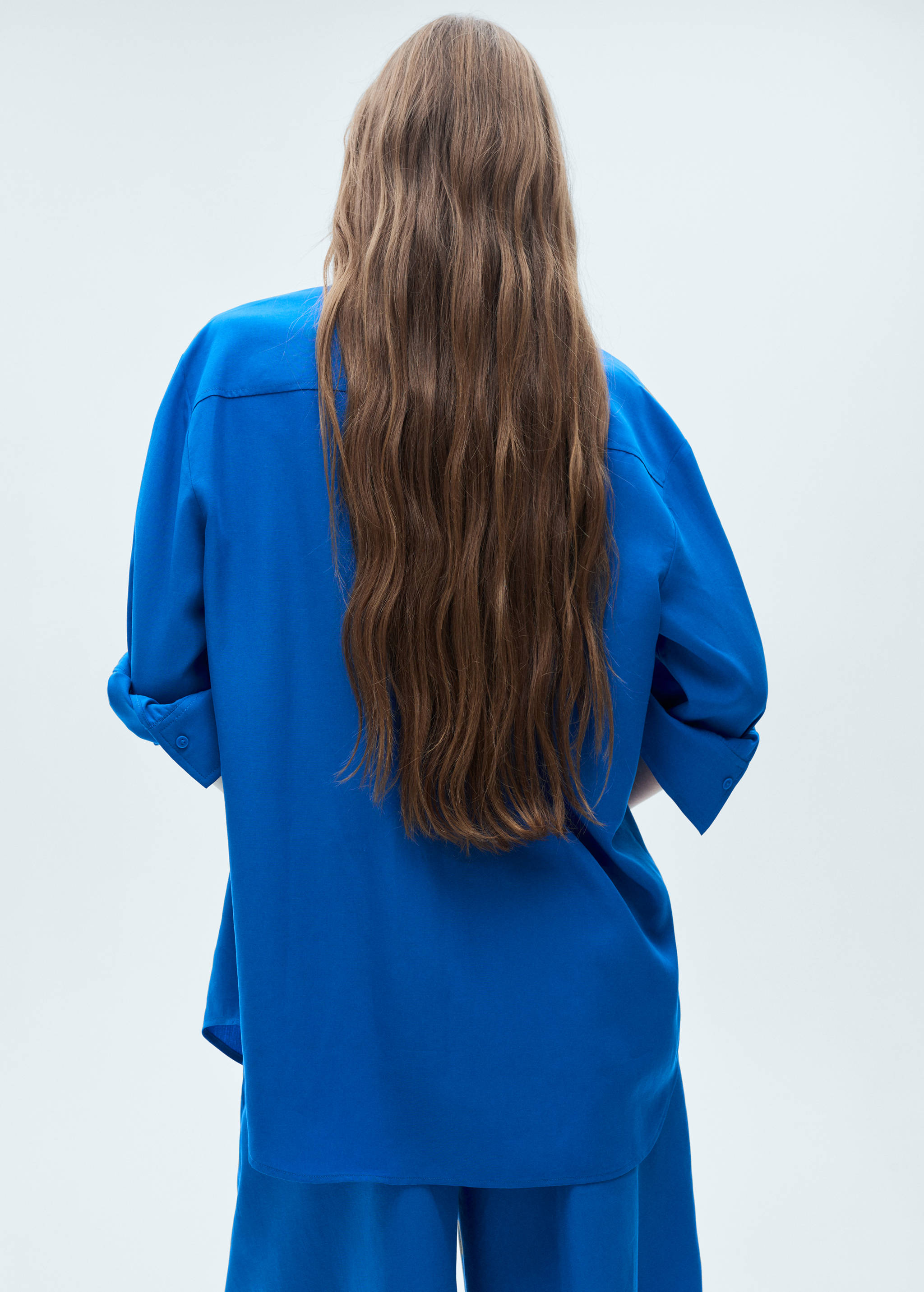 Lyocell shirt with pocket - Reverse of the article