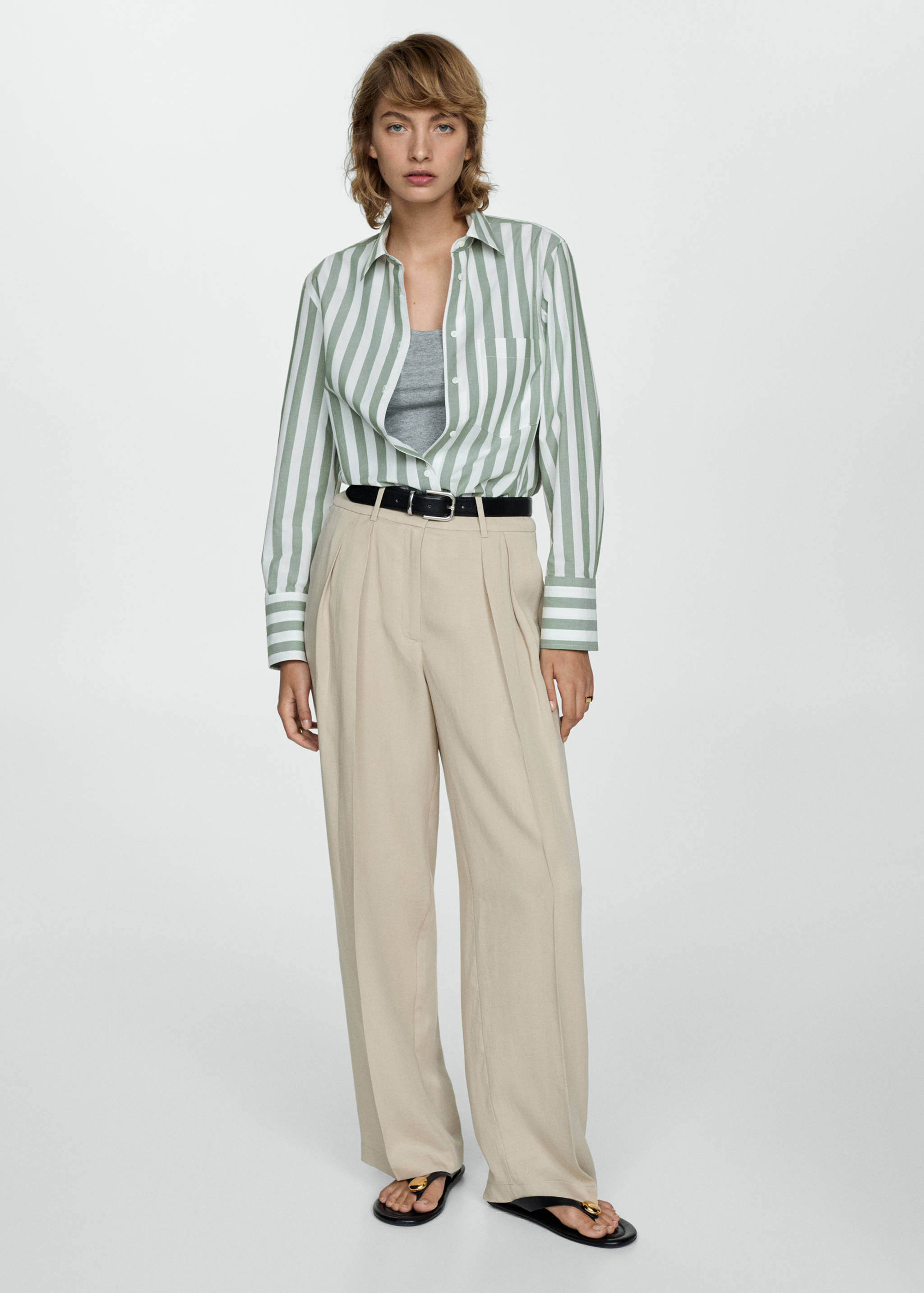 Camicia cotone righe - Piano generale