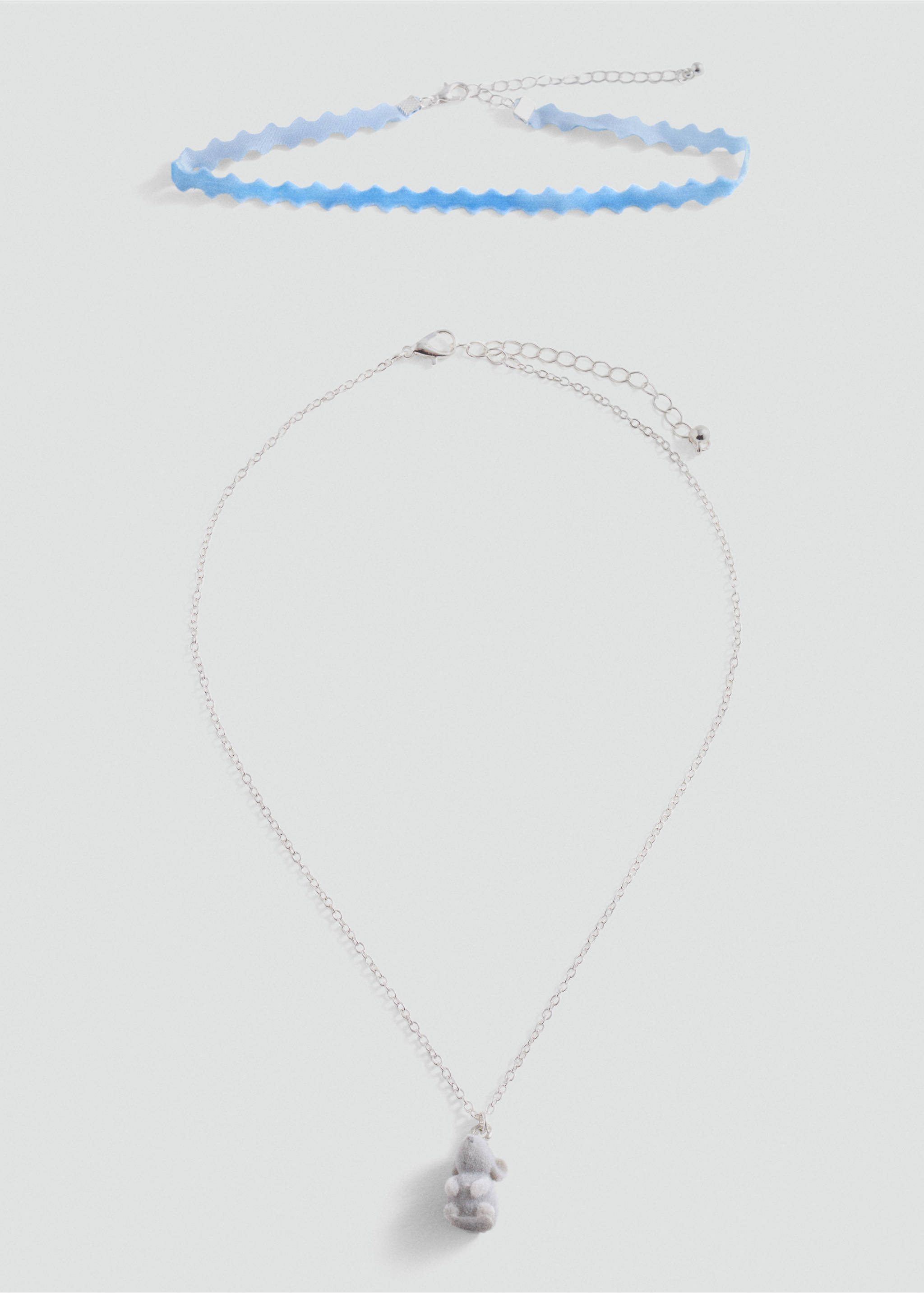 Halskette mit Mäuschen-Anhänger - Artikel ohne Model, Silber. Ref: 77004043-00.