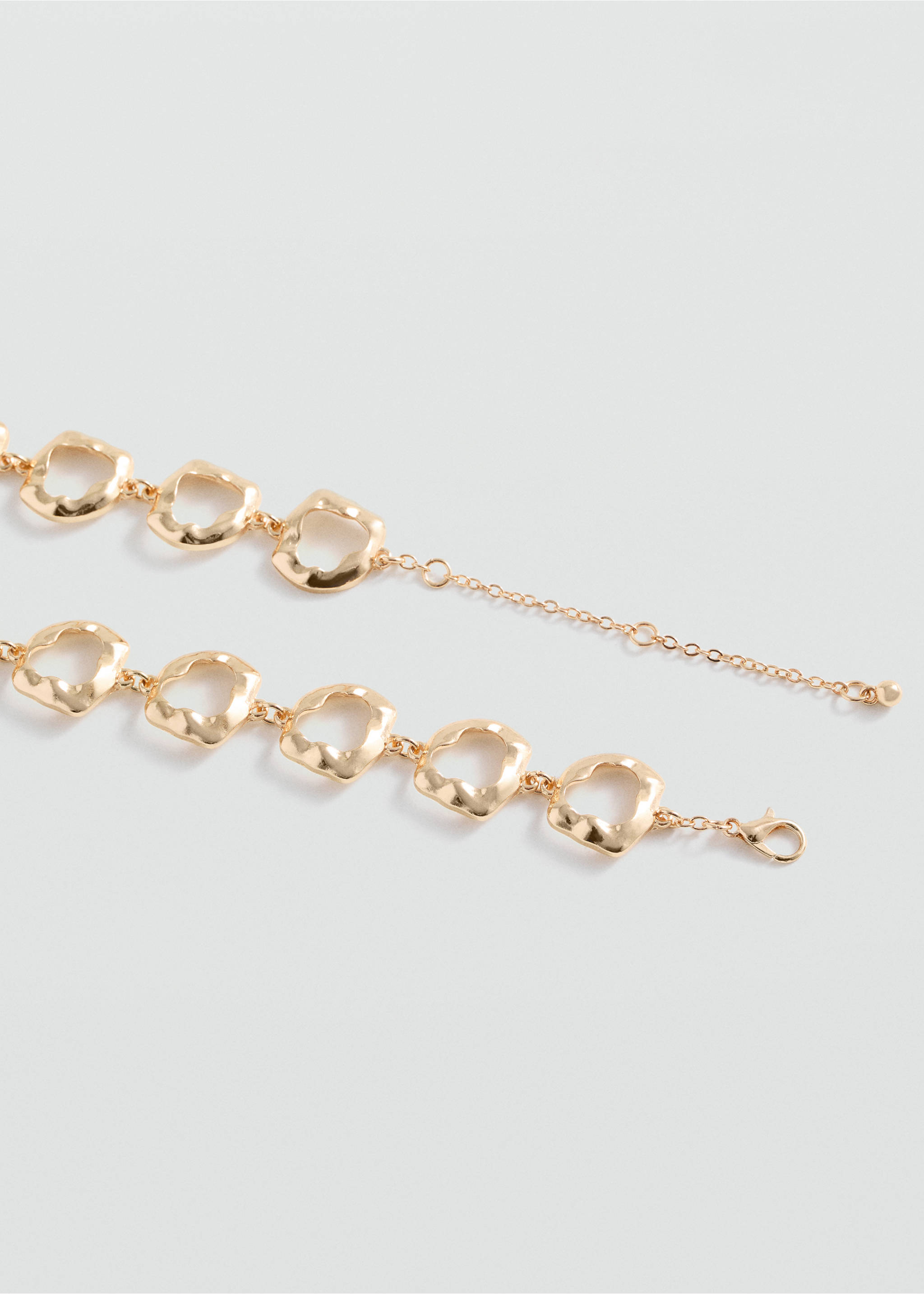 Geometric embellishment necklace - Medium plane, Gold. Ref: 77004058-00.