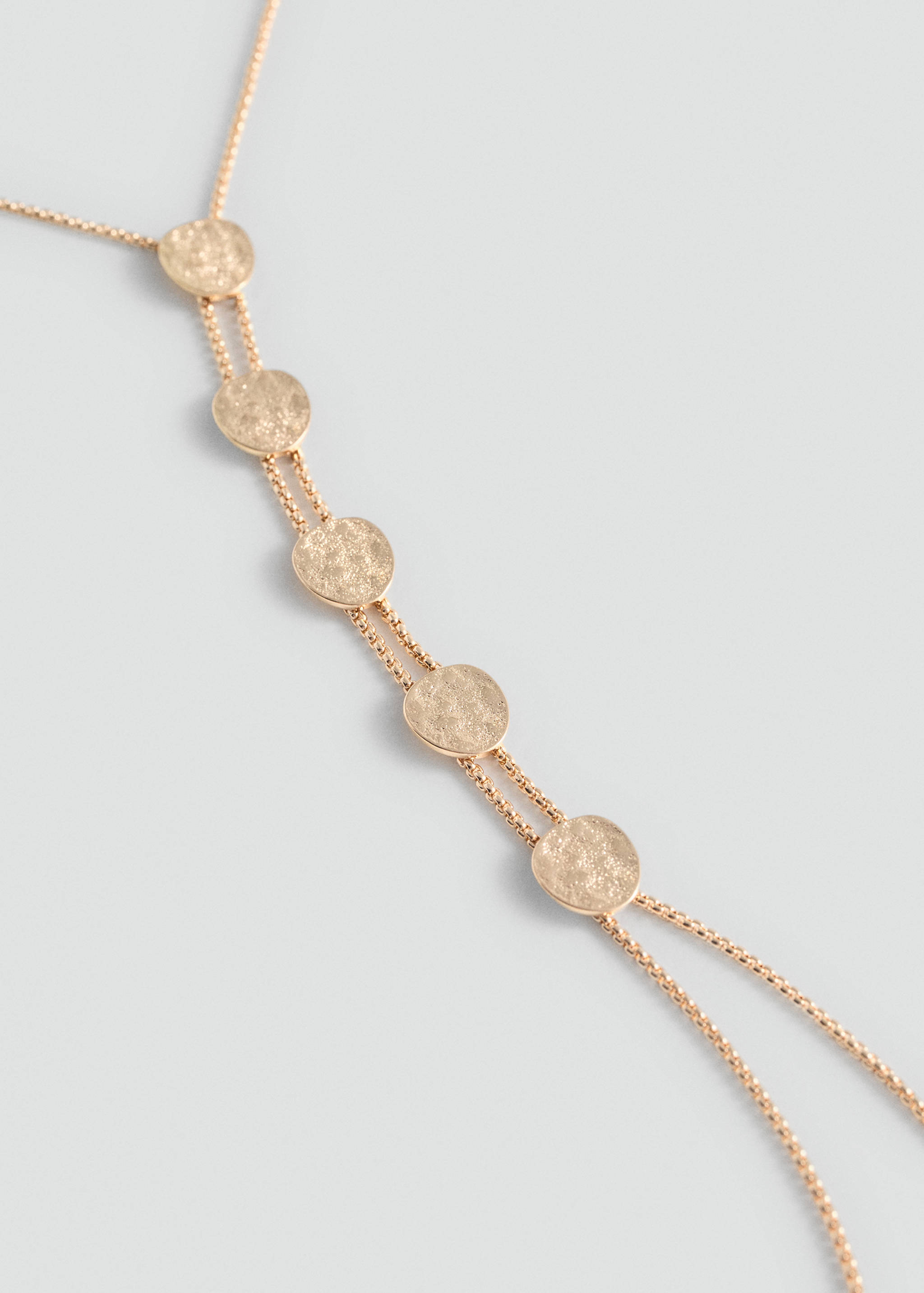 Coin charm necklace - Medium plane