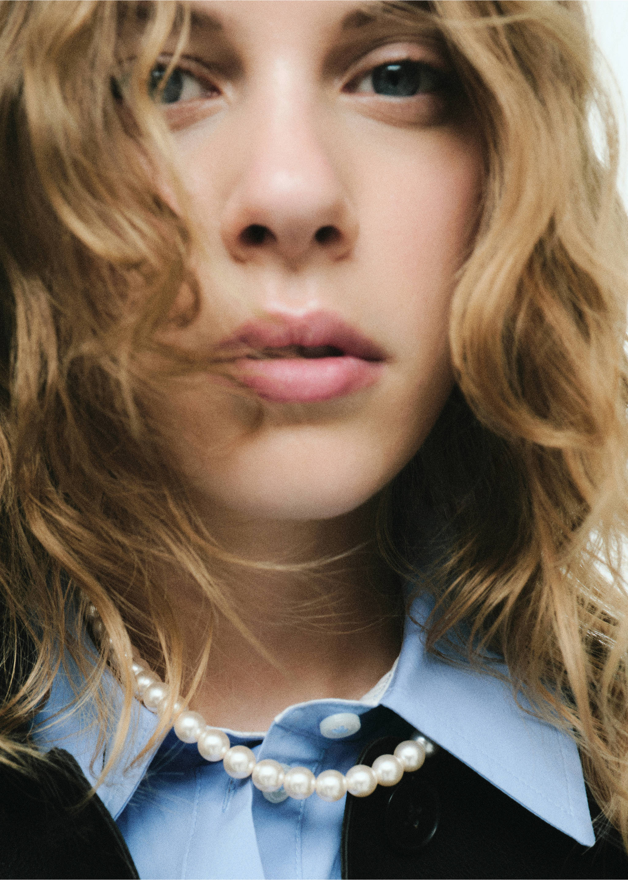 Ketting met kristallen parels - Overzichtstekening, Wit. Ref: 77004077-00.