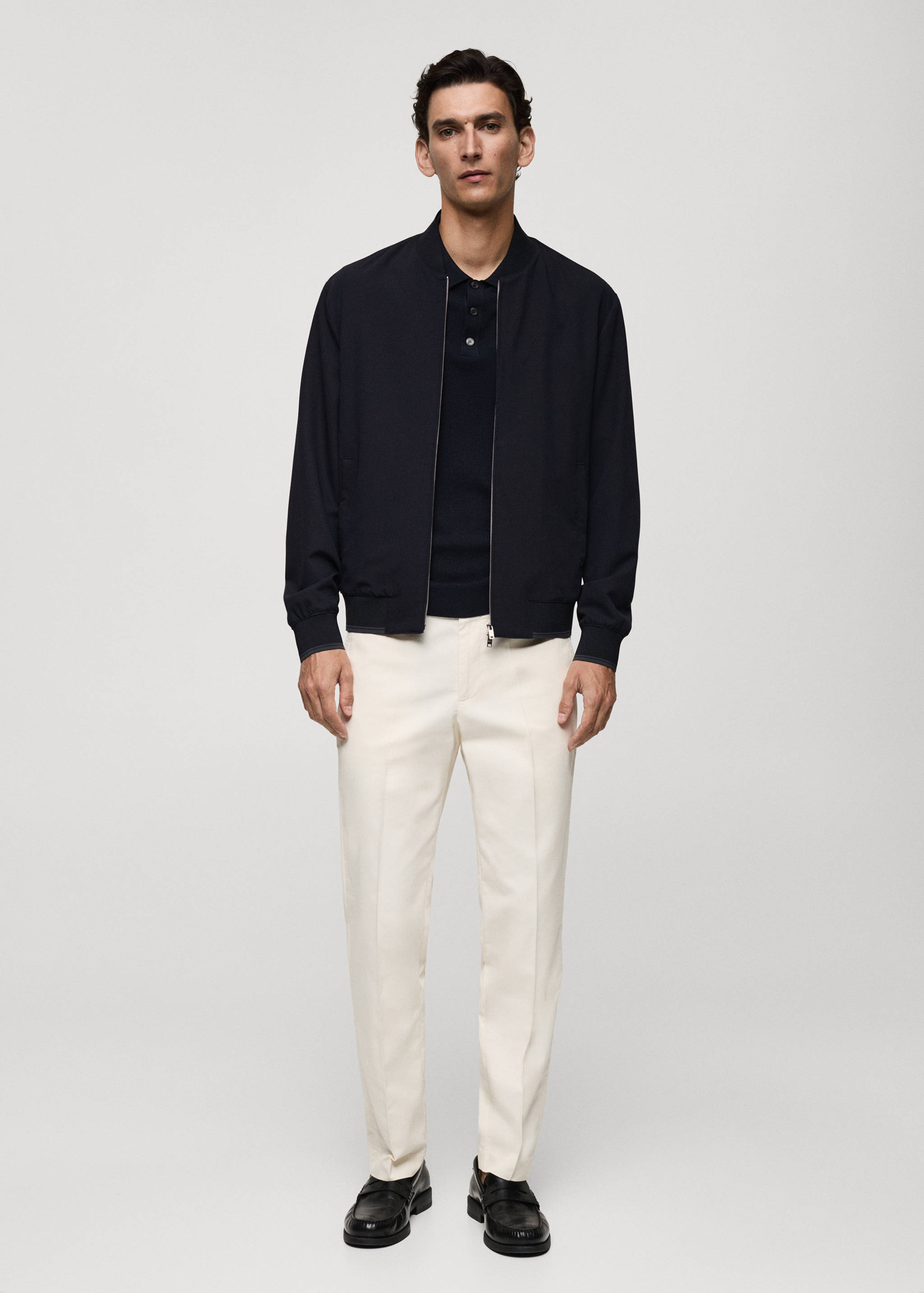 Jaqueta bomber teixit comfort strech - Pla general