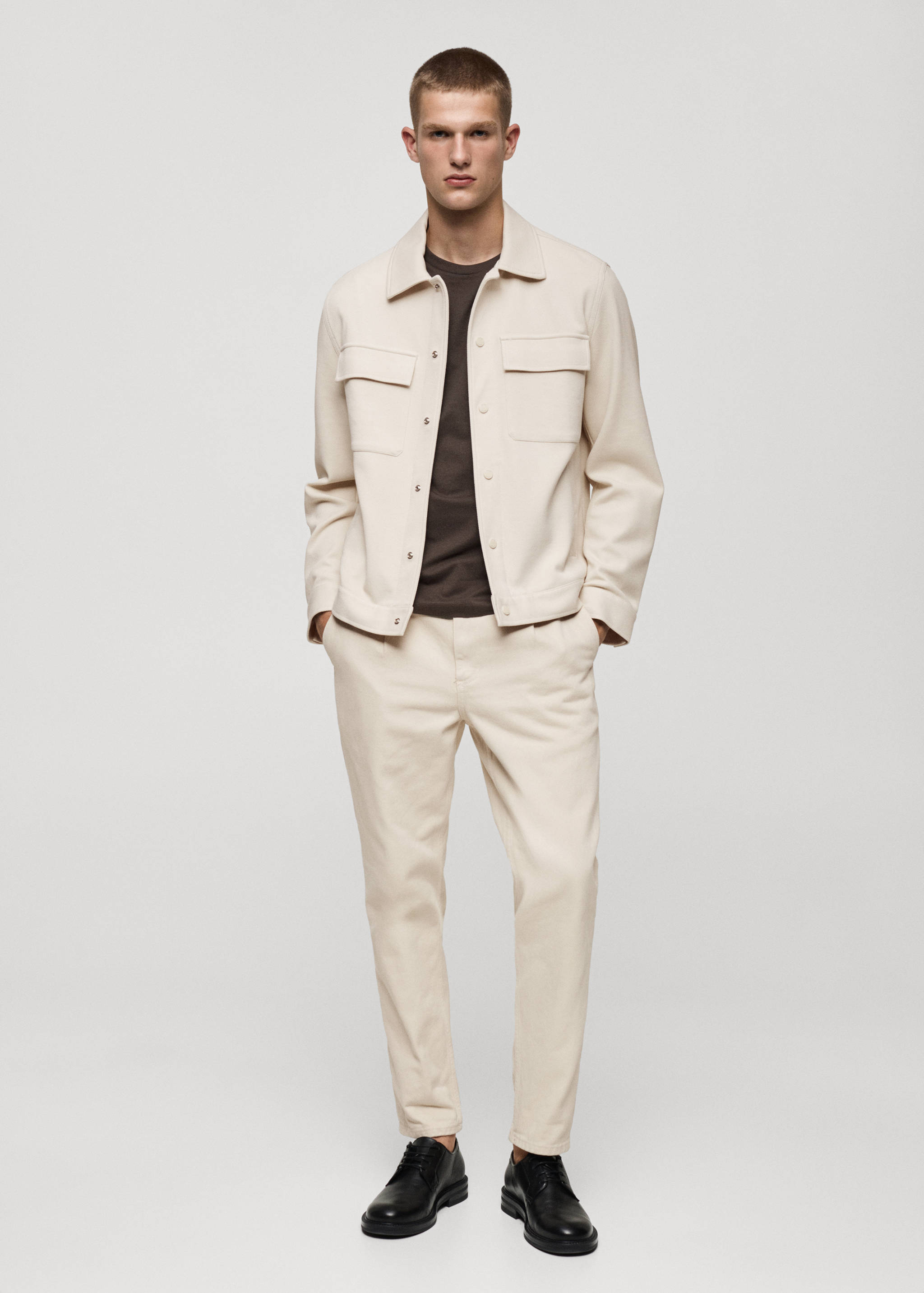 Surchemise twill coton poches - Plan général