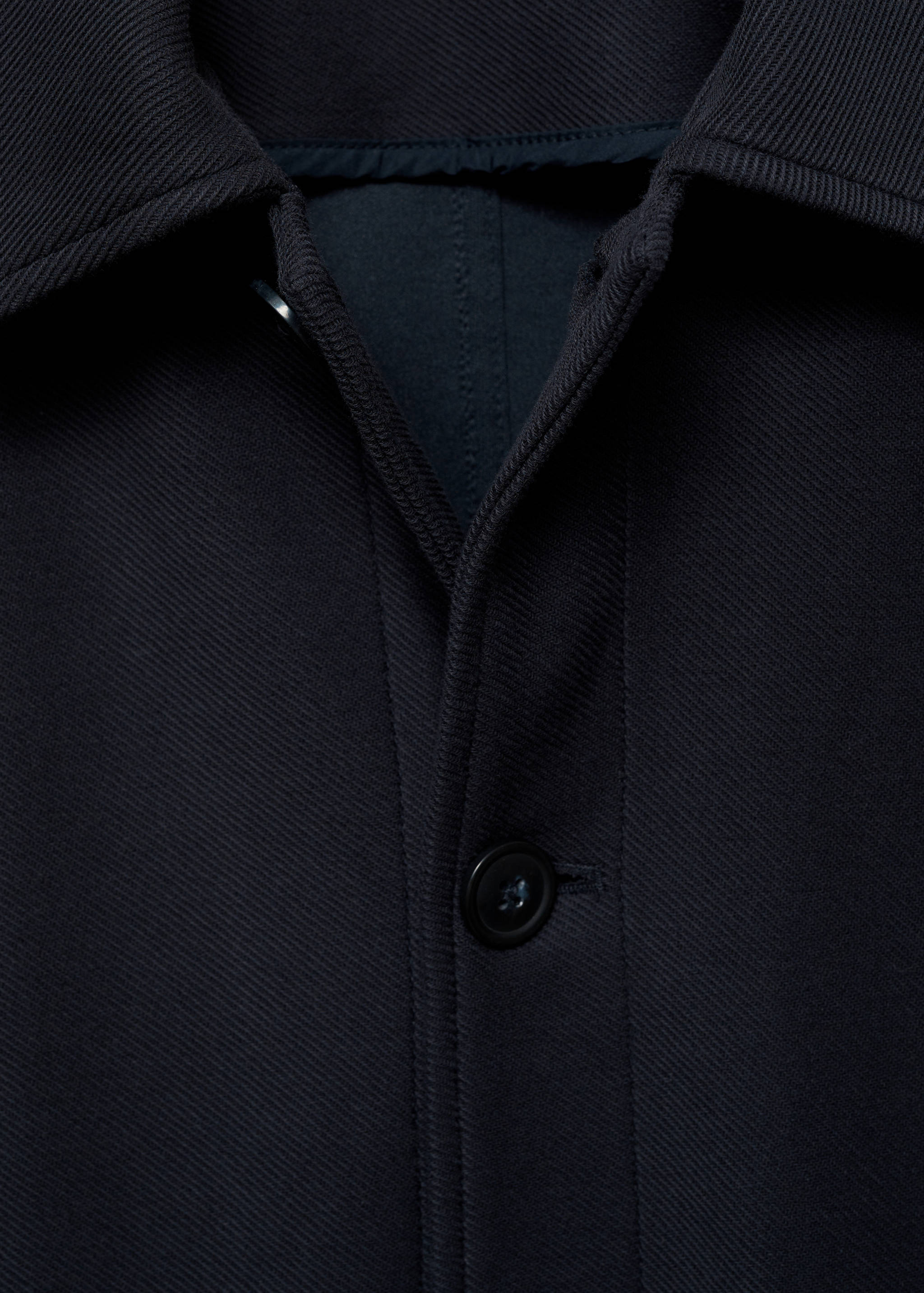 Twill cotton overshirt with pockets - Details of the article 8