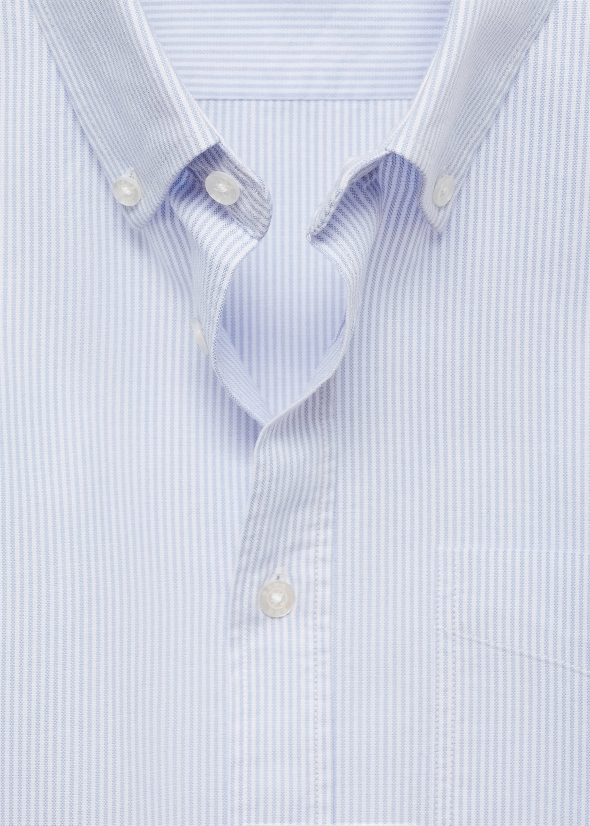 Hemd aus 100 % Baumwolle mit Kodakstreifen - Detail des Artikels 8, Dunkles Marineblau. Ref: 77004444-00.