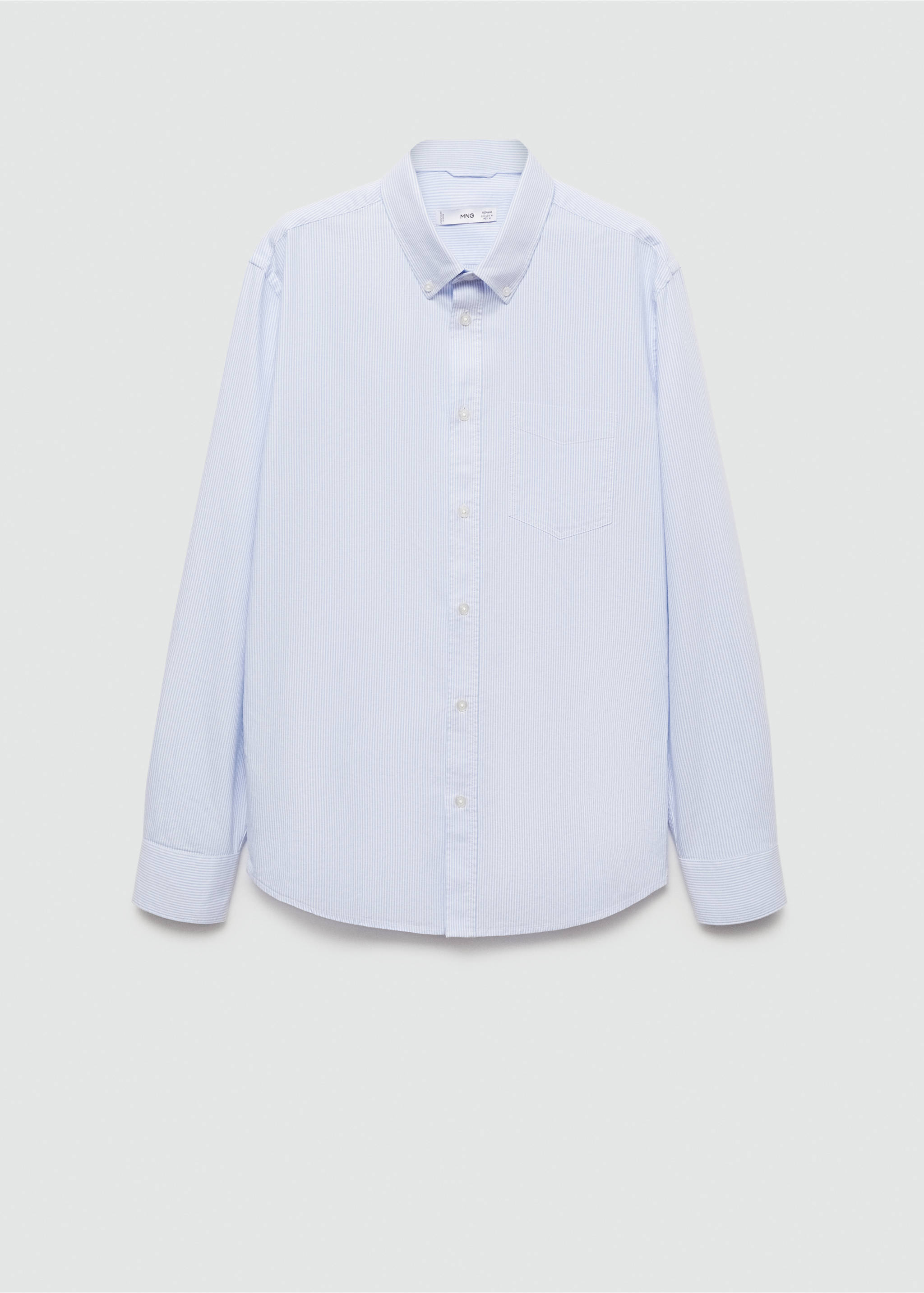 Chemise 100 % coton rayures bicolores - Article sans modèle, Bleu marine foncé. Ref: 77004444-00.