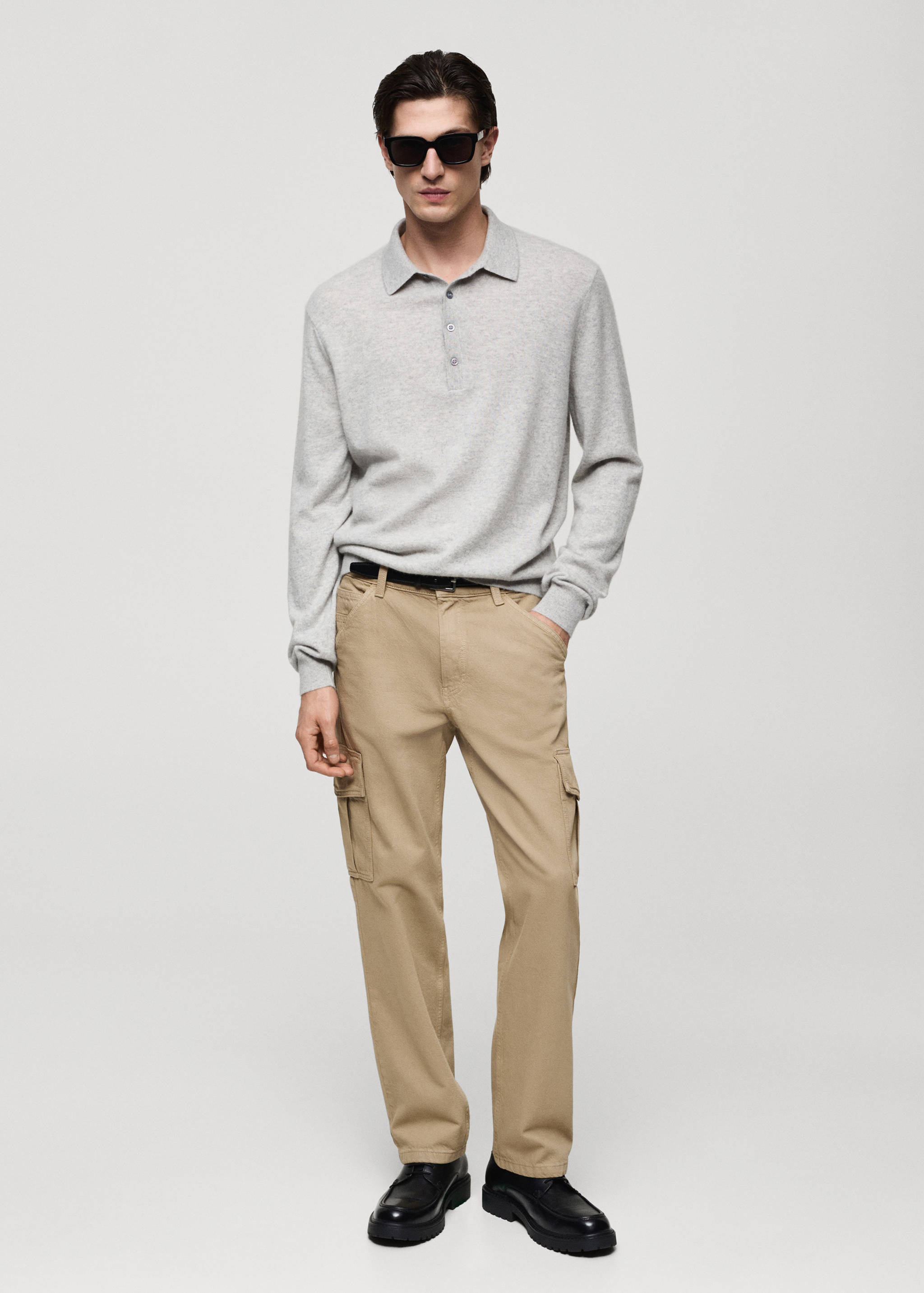 Straight-fit cargo jeans - General plane