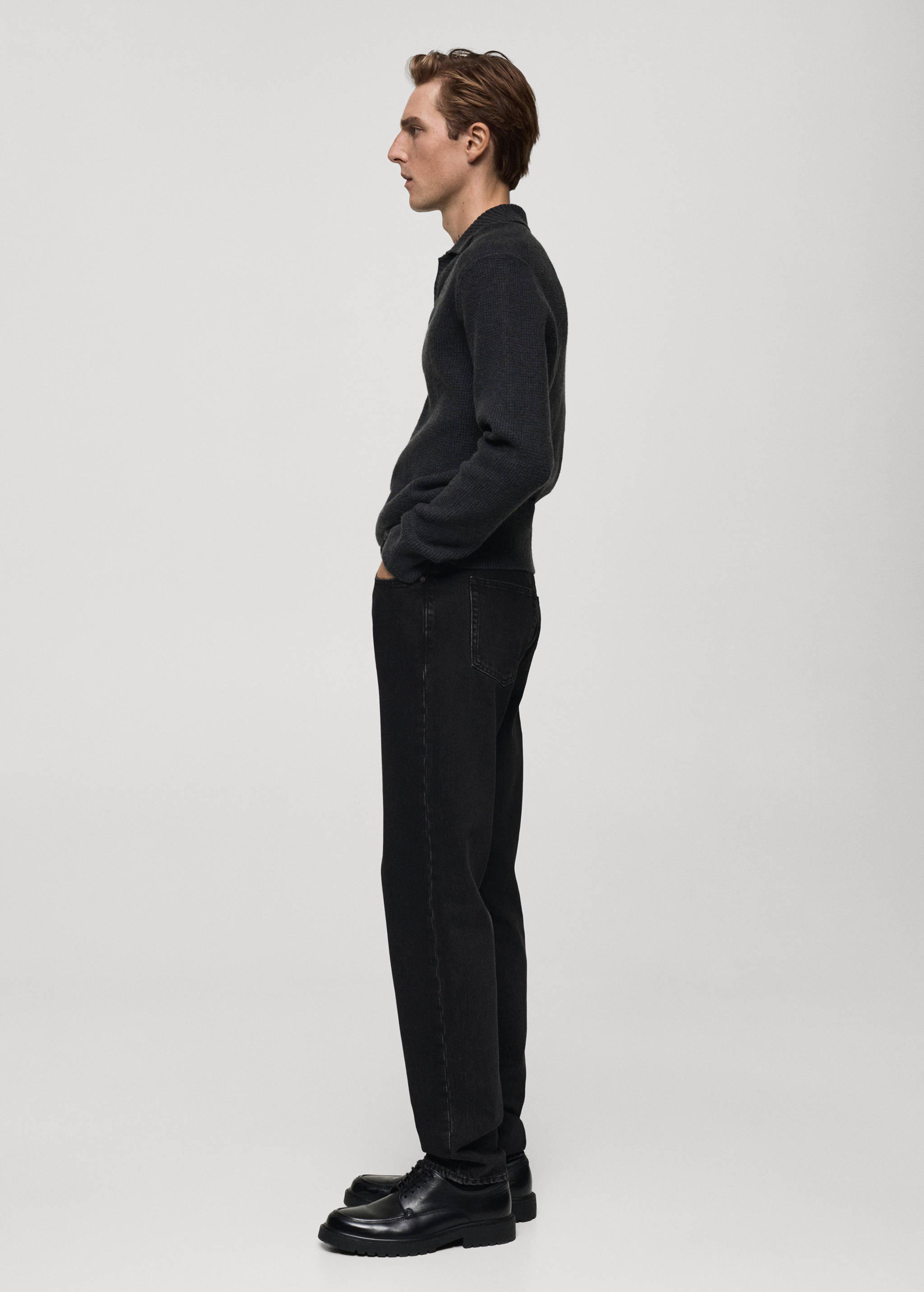 Bob regular-fit black jeans - Details of the article 2