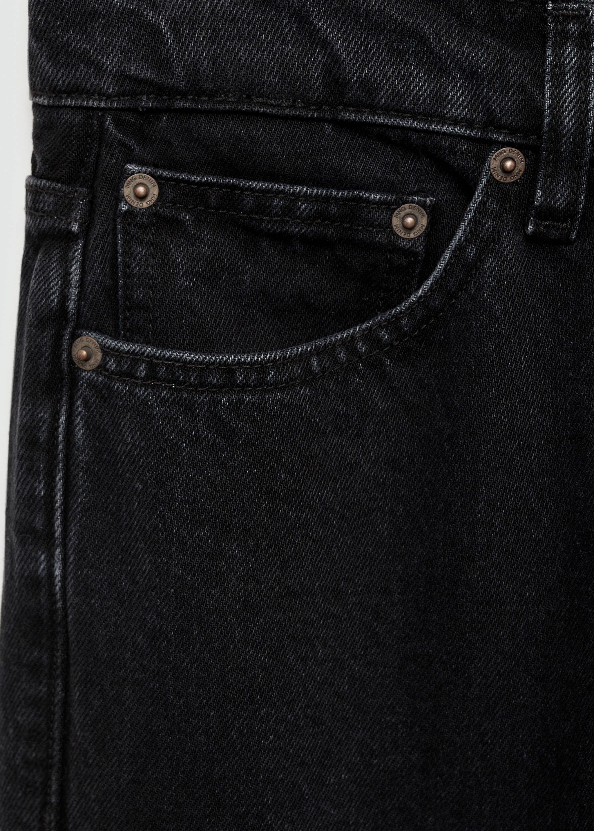 Bob regular-fit black jeans - Details of the article 0