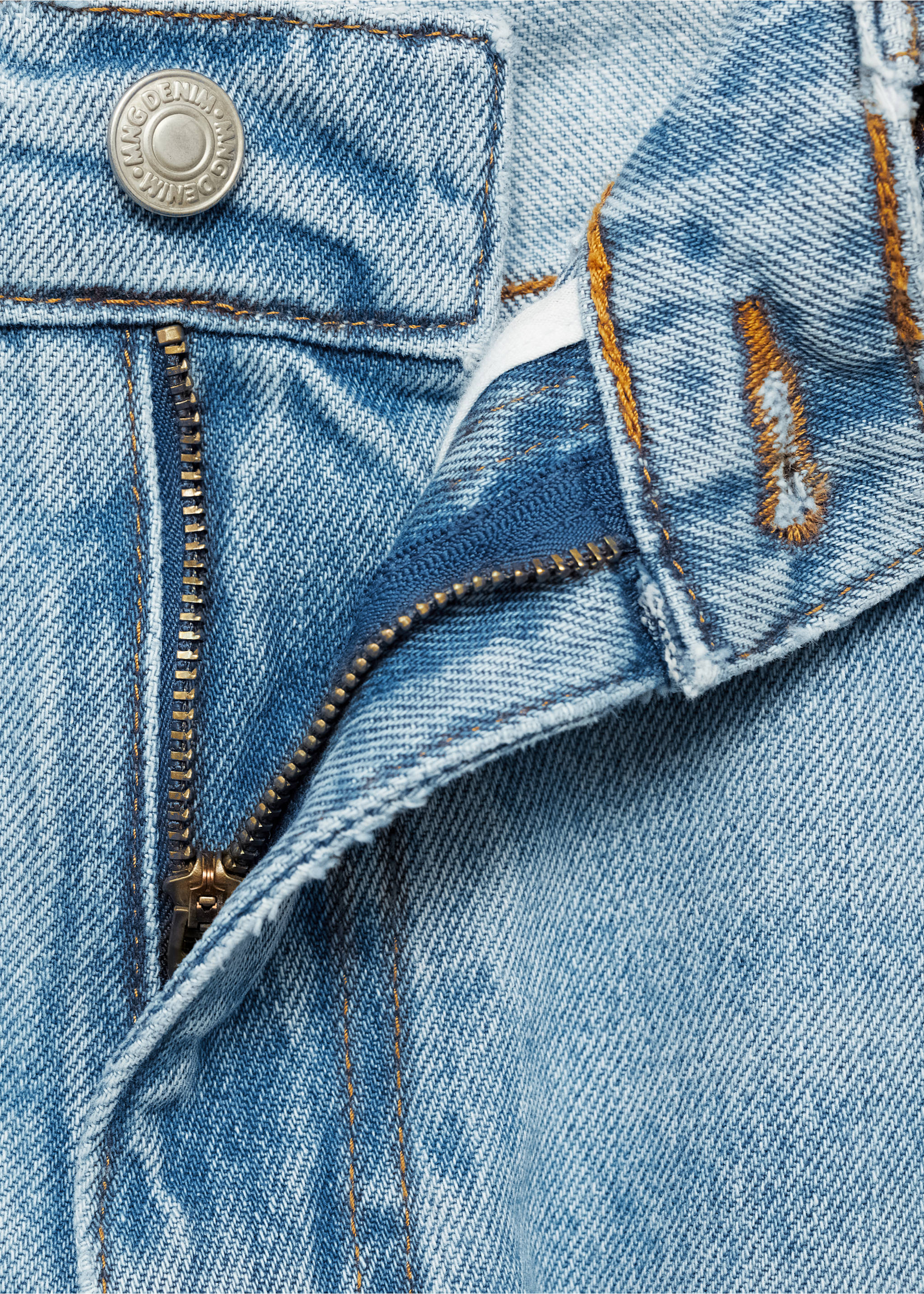Bob regular-fit light-wash jeans - Details of the article 8, Medium Blue. Ref: 77004453-00.